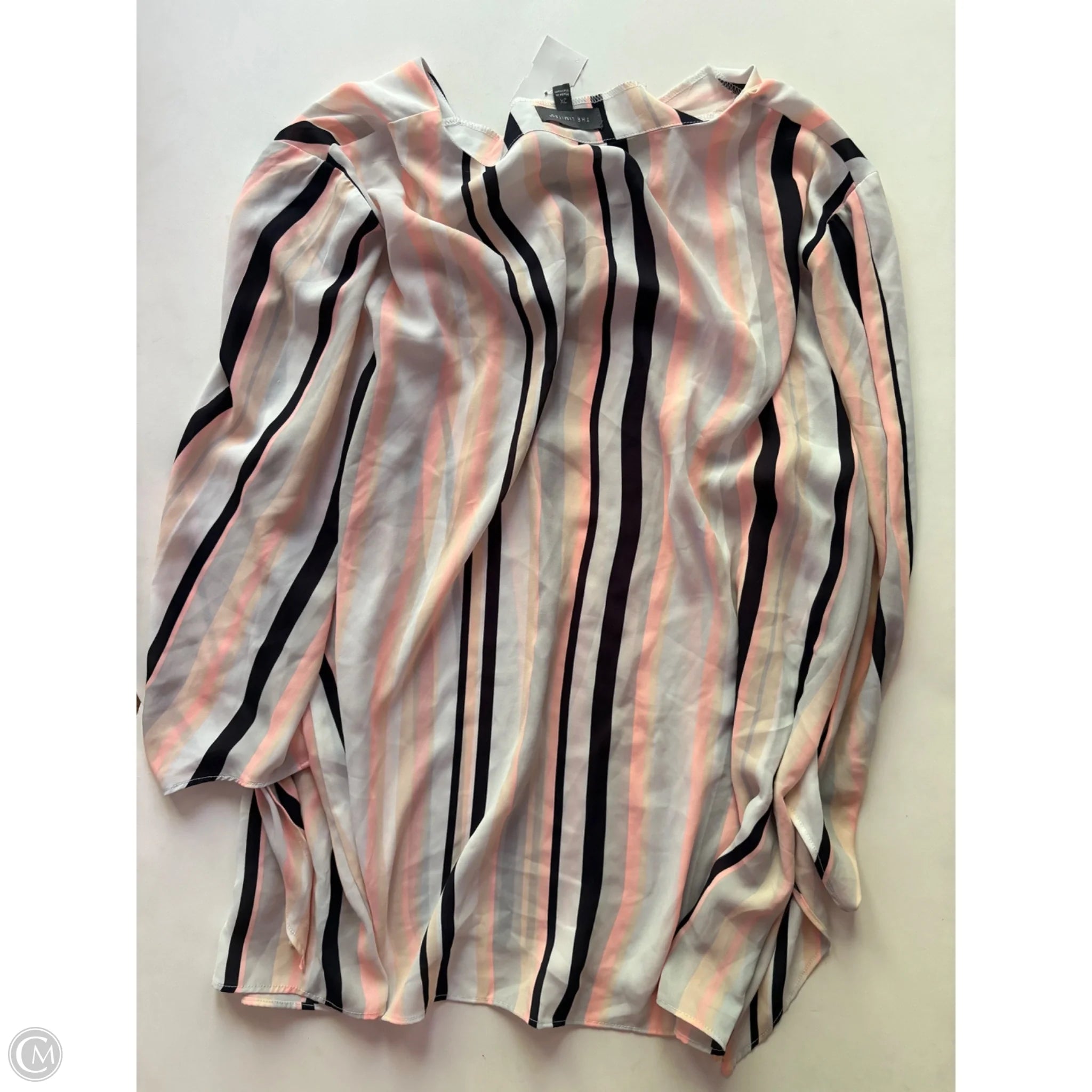 Blouse Long Sleeve By Limited In Striped Pattern, Size: 2x - Image 2