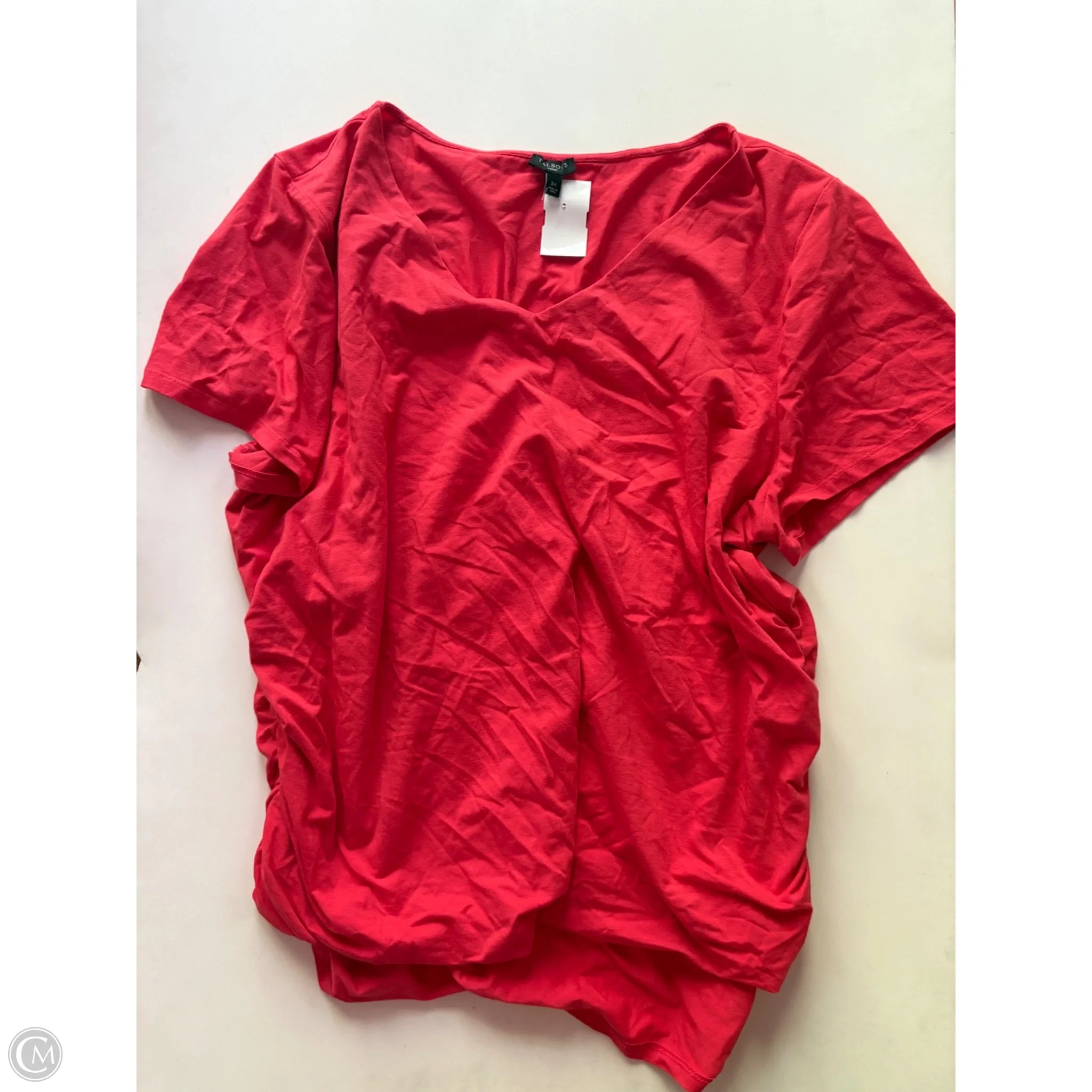 Top Short Sleeve By Talbots In Orange, Size: 3x - Image 1