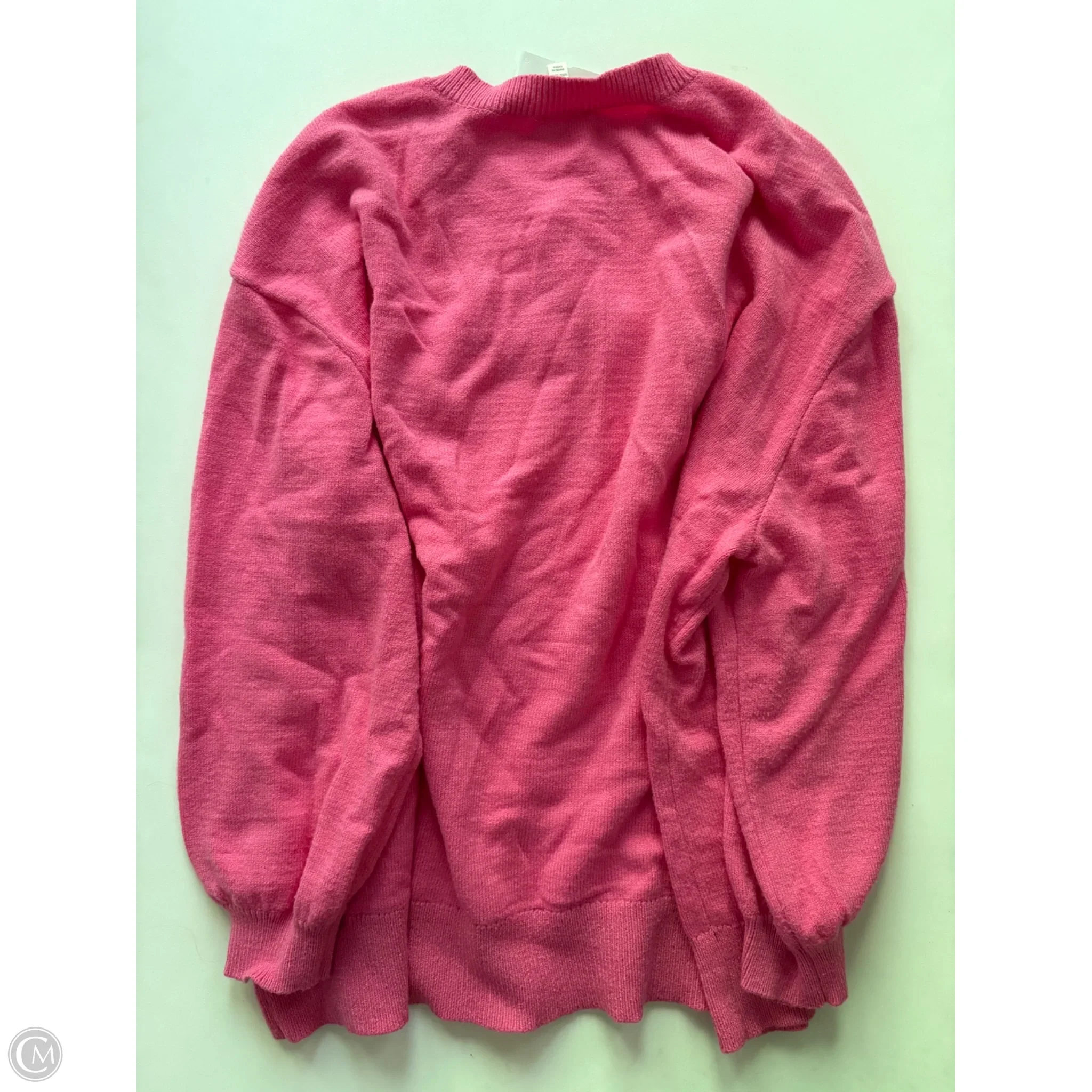 Sweater By Terra & Sky In Pink, Size: 1x - Image 2