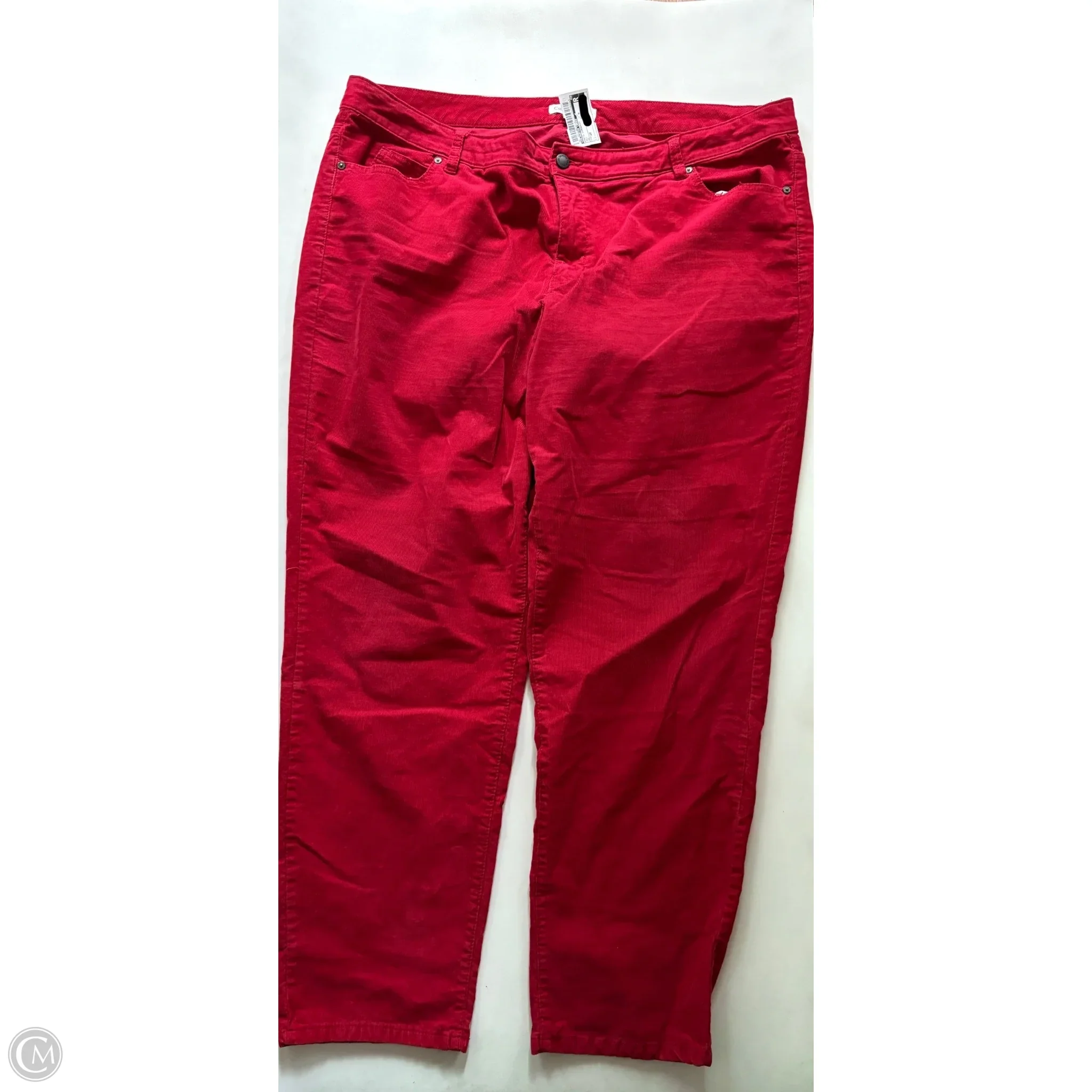 Pants Corduroy By Coldwater Creek In Red, Size: 20 - Image 1