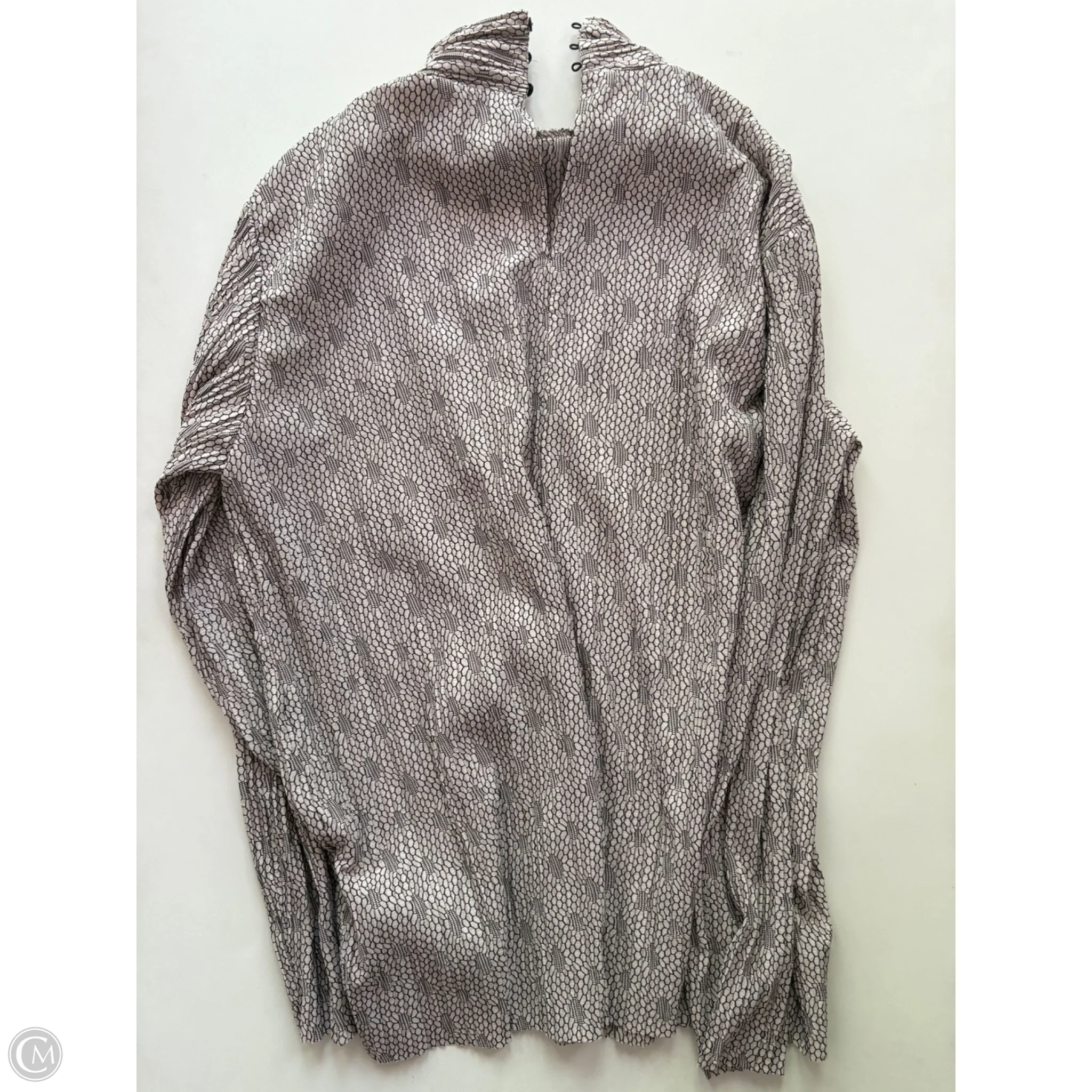 Blouse Long Sleeve By Zara In Cream & Tan, Size: M - Image 2