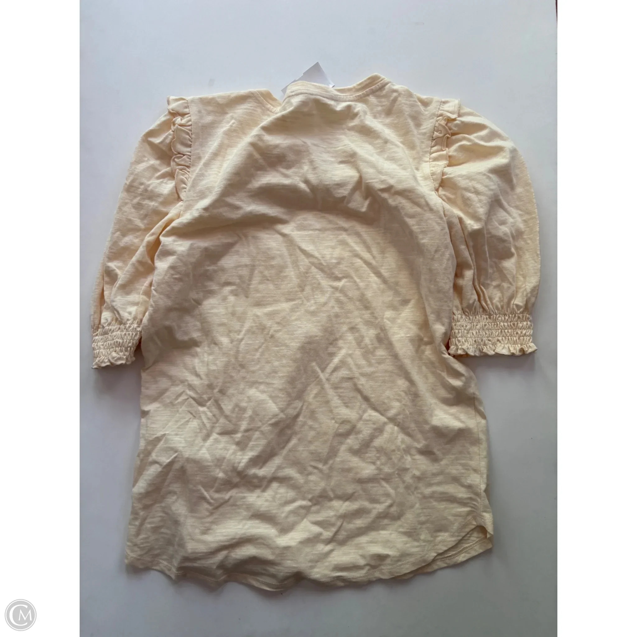 Top Short Sleeve By Shabby Chic In Yellow, Size: M - Image 2