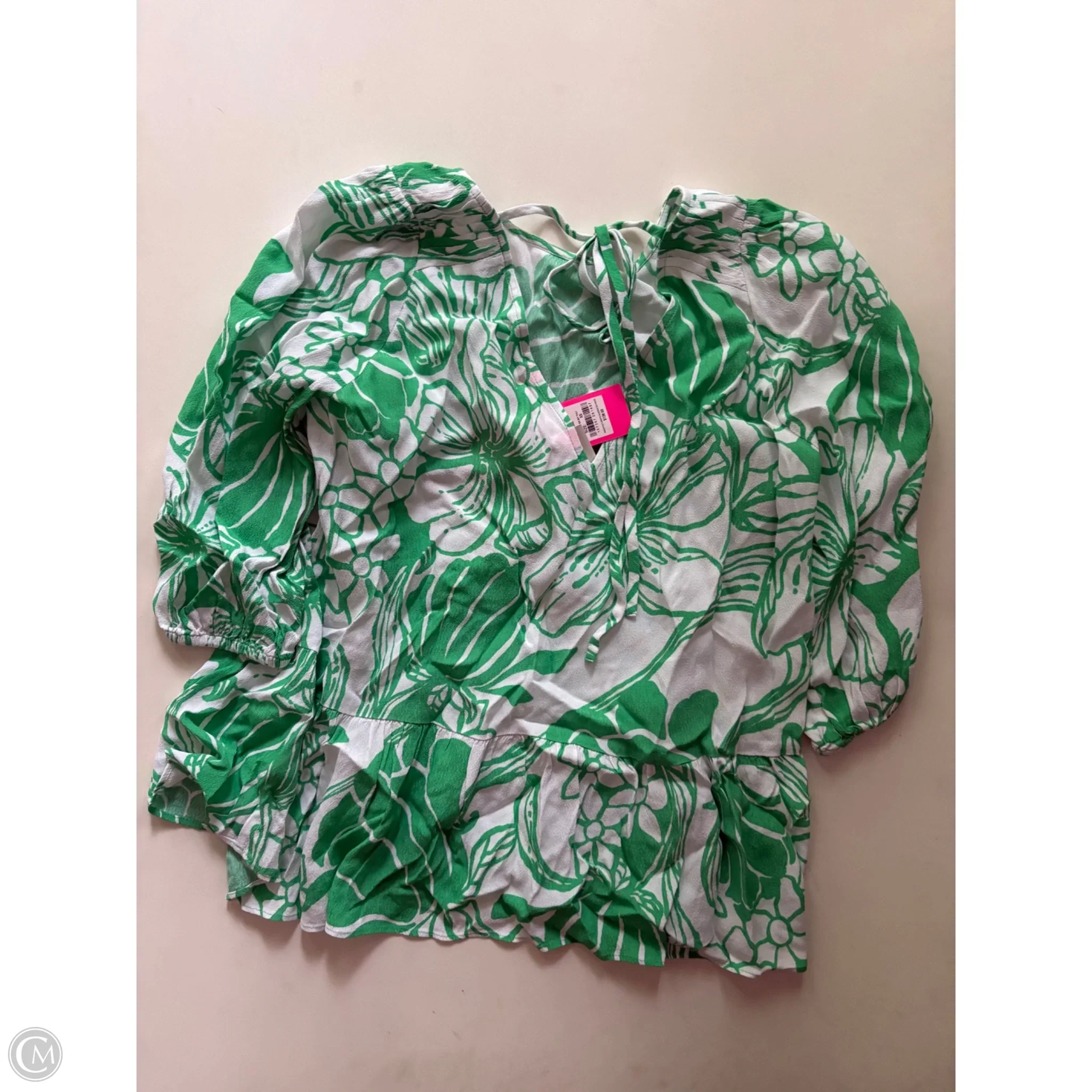 Top Long Sleeve Designer By Lilly Pulitzer In Green, Size: Xs - Image 2
