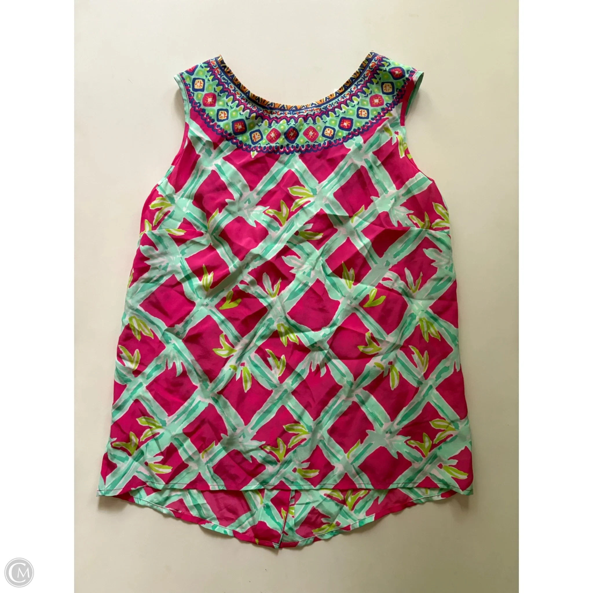 Blouse Sleeveless By Lilly Pulitzer In Pink, Size: Xs - Image 1