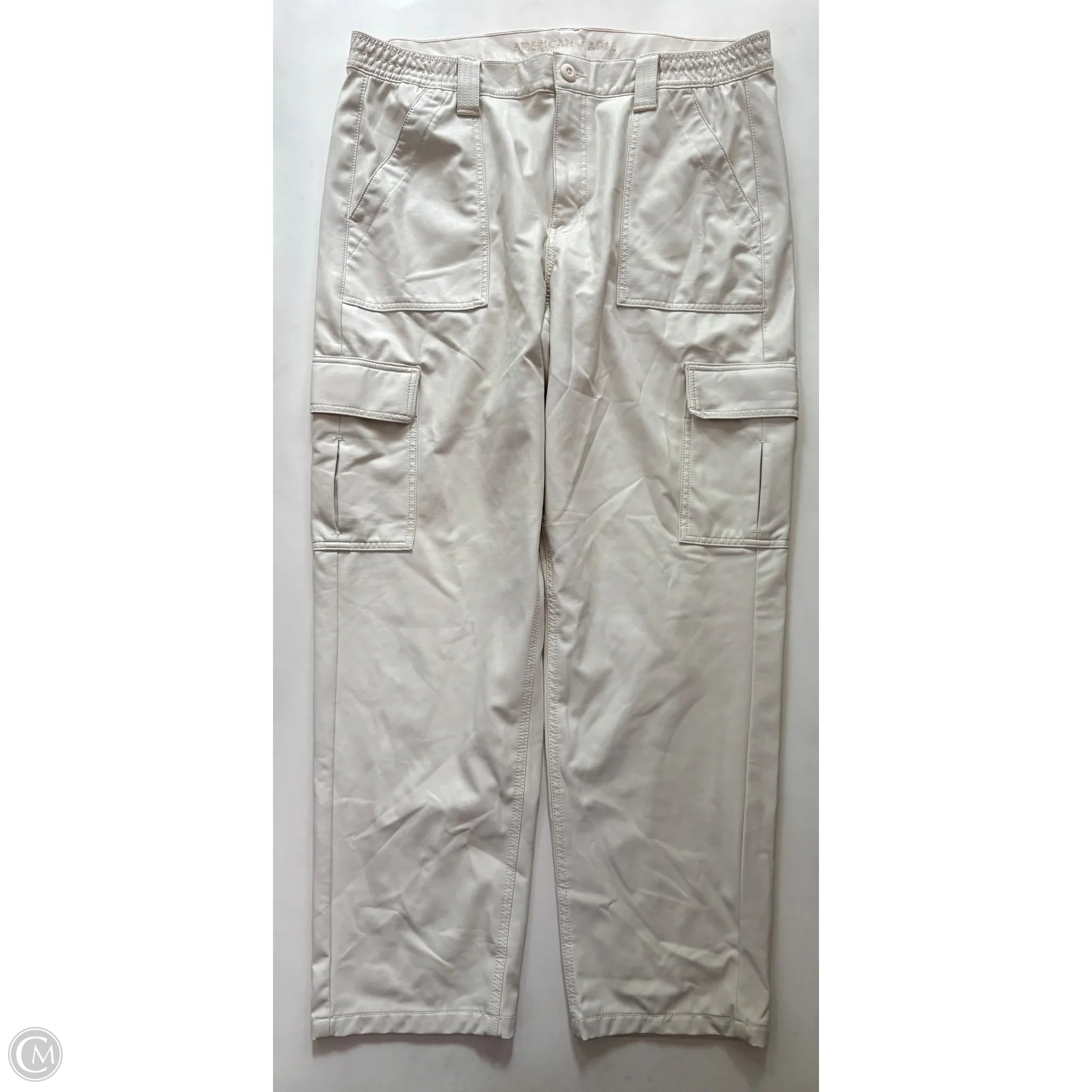 Pants Cargo & Utility By American Eagle In Cream, Size: 18 - Image 1