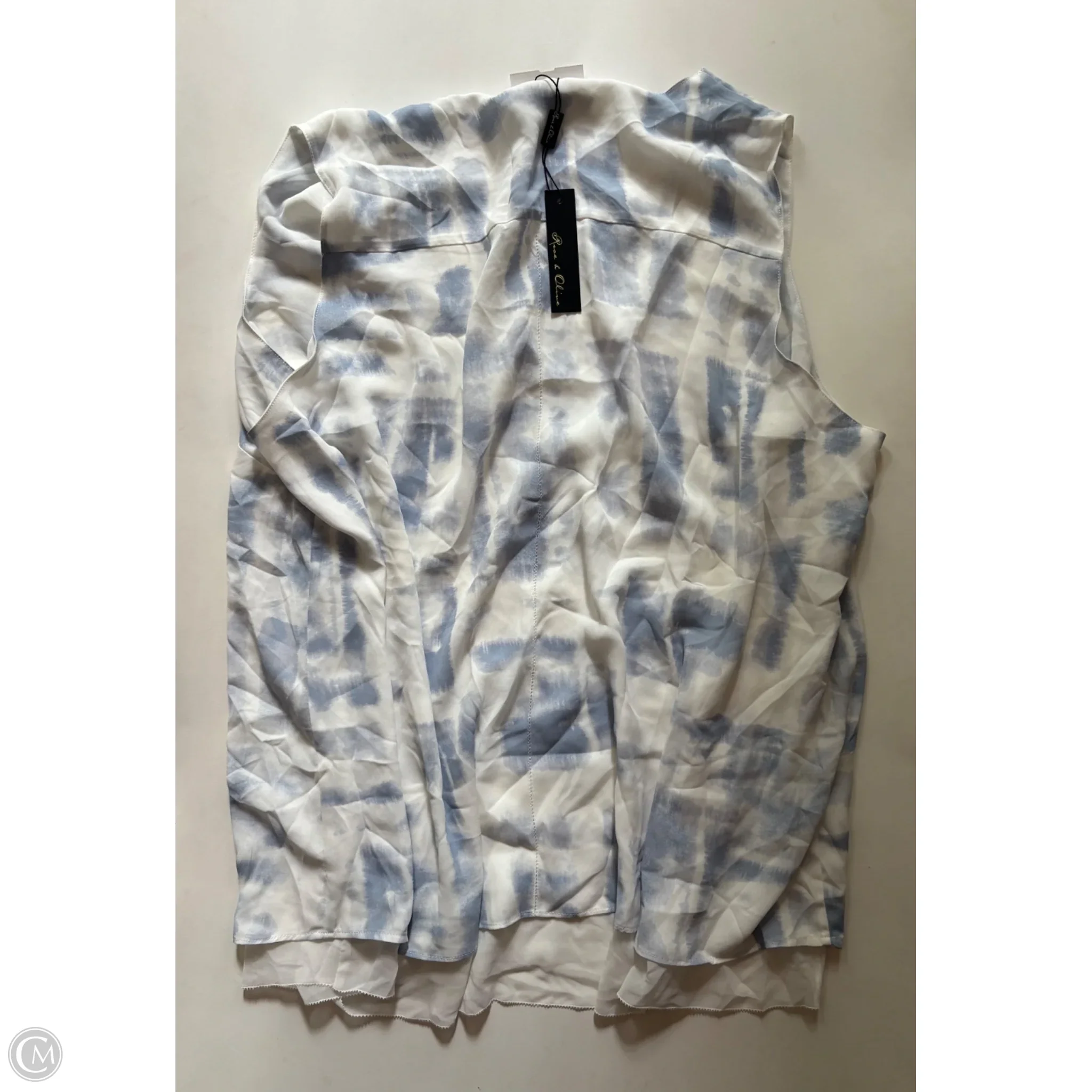 Blouse Sleeveless By Rose And Olive In Blue, Size: 3x - Image 2