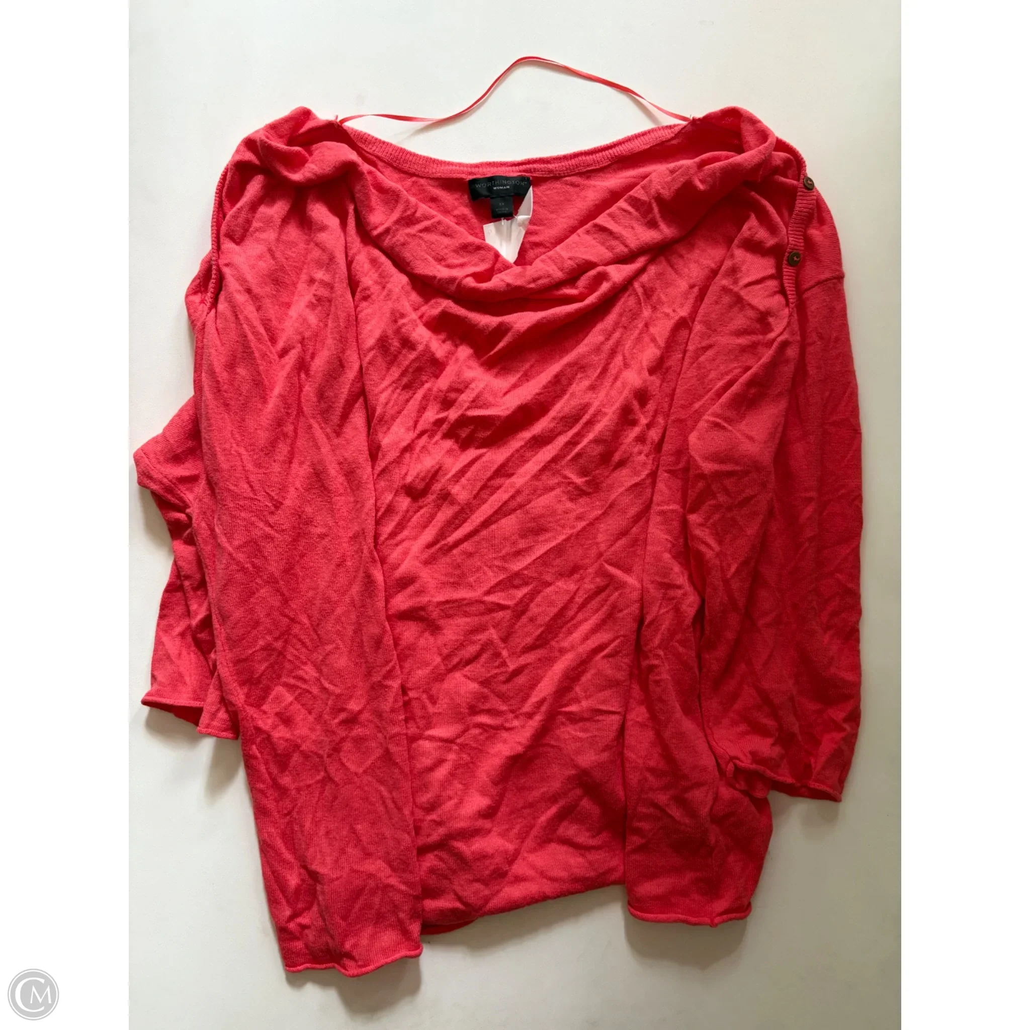 Sweater By Worthington In Orange, Size: 3x - Image 1
