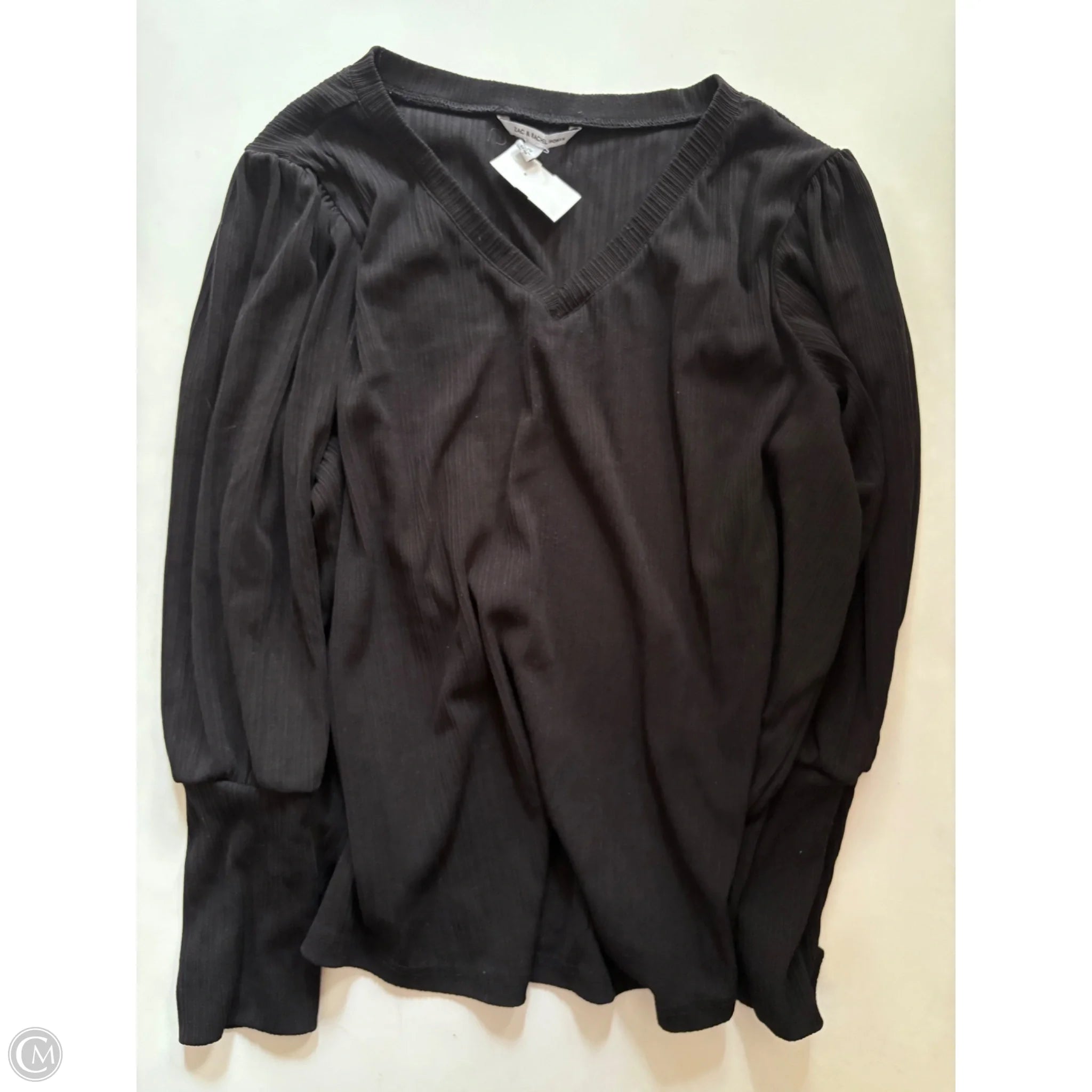 Top Long Sleeve By Zac And Rachel In Black, Size: 2x - Image 1