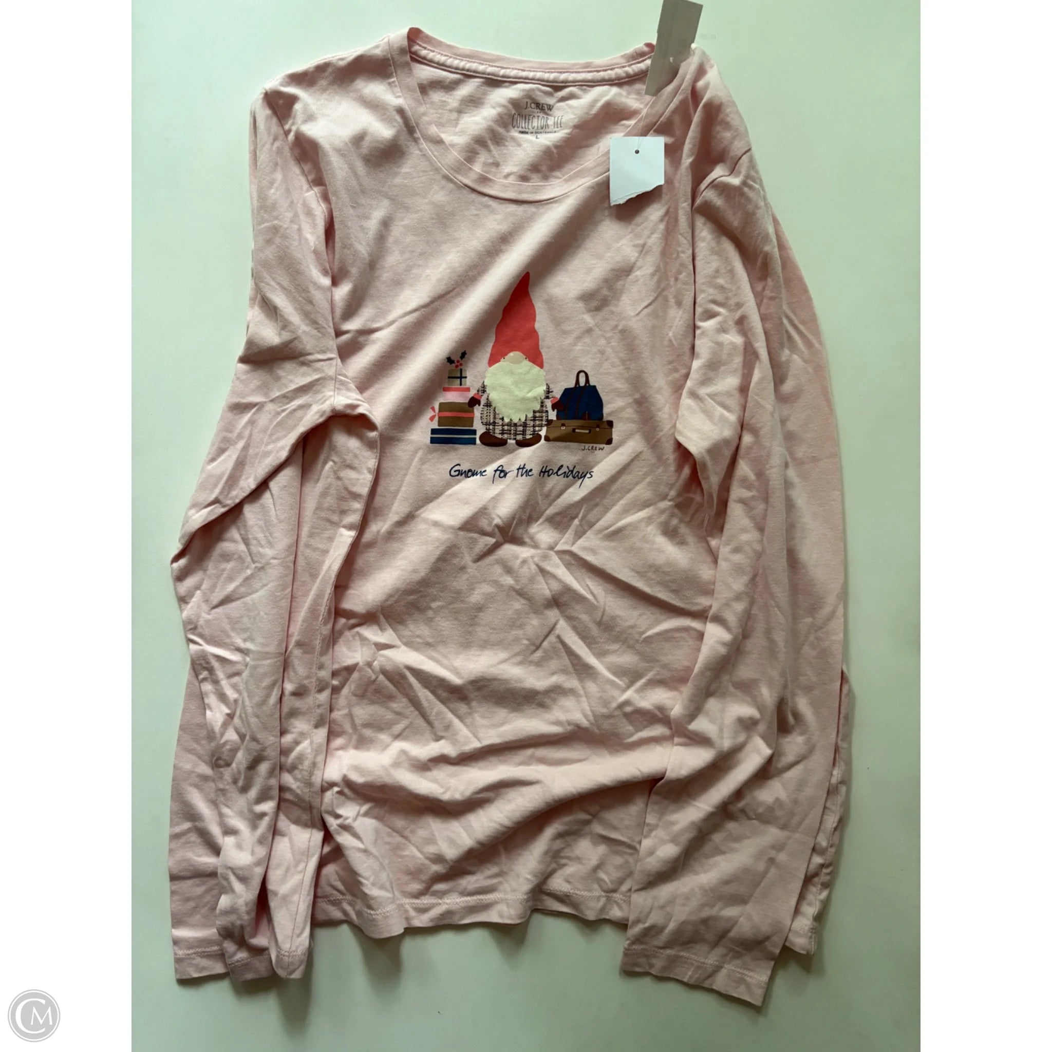 Top Long Sleeve By J. Crew In Pink, Size: L - Image 1