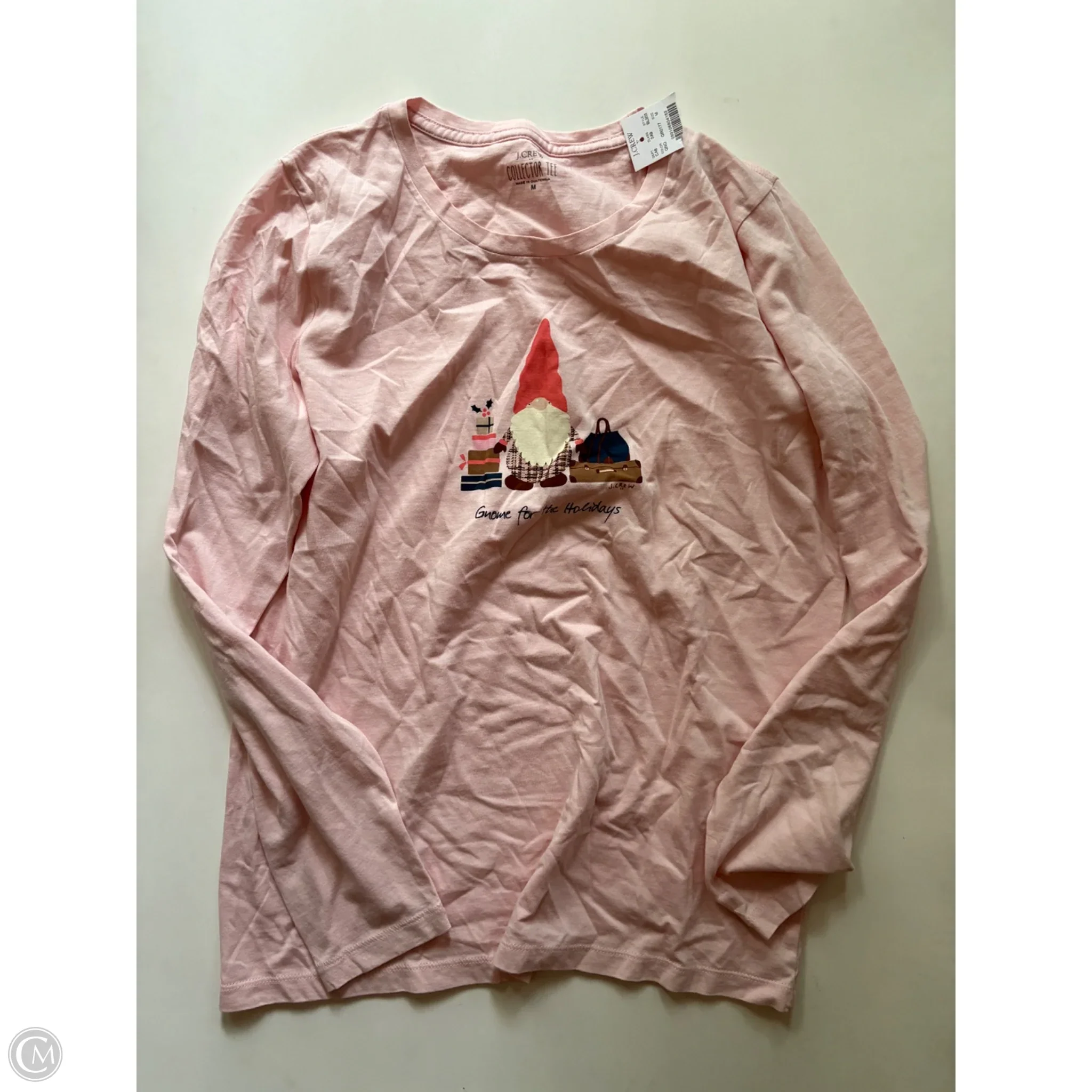 Top Long Sleeve By J. Crew In Pink, Size: M - Image 1