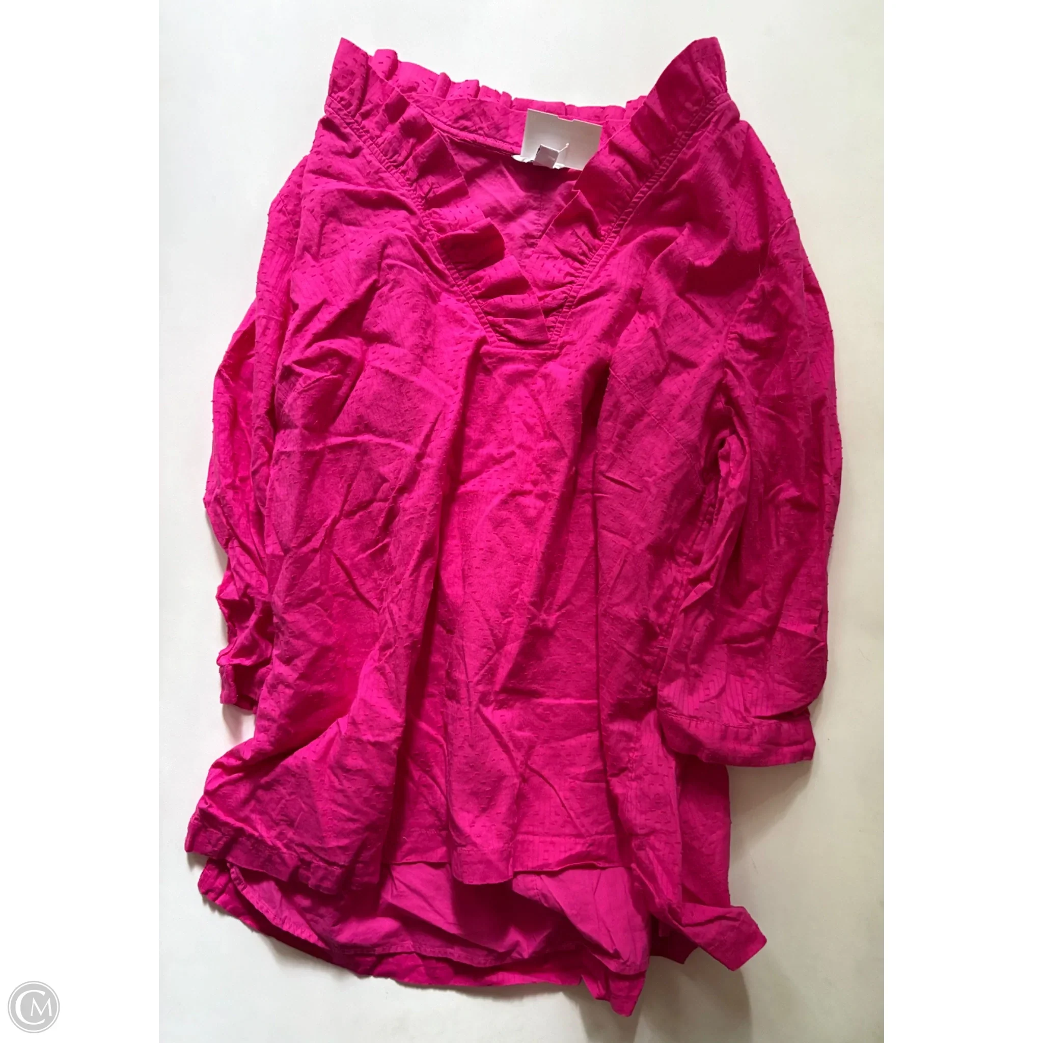 Top Long Sleeve By Crown And Ivy In Pink, Size: 2x - Image 1