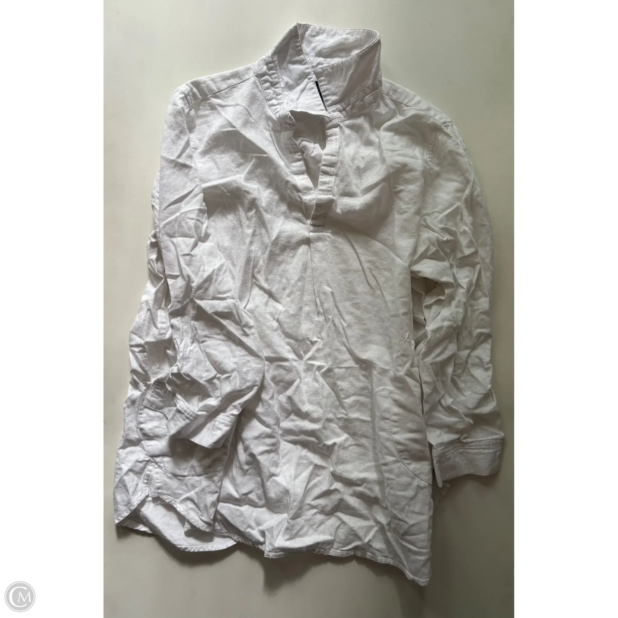 Top Long Sleeve By Jones And Co In White, Size: 2x - Image 1