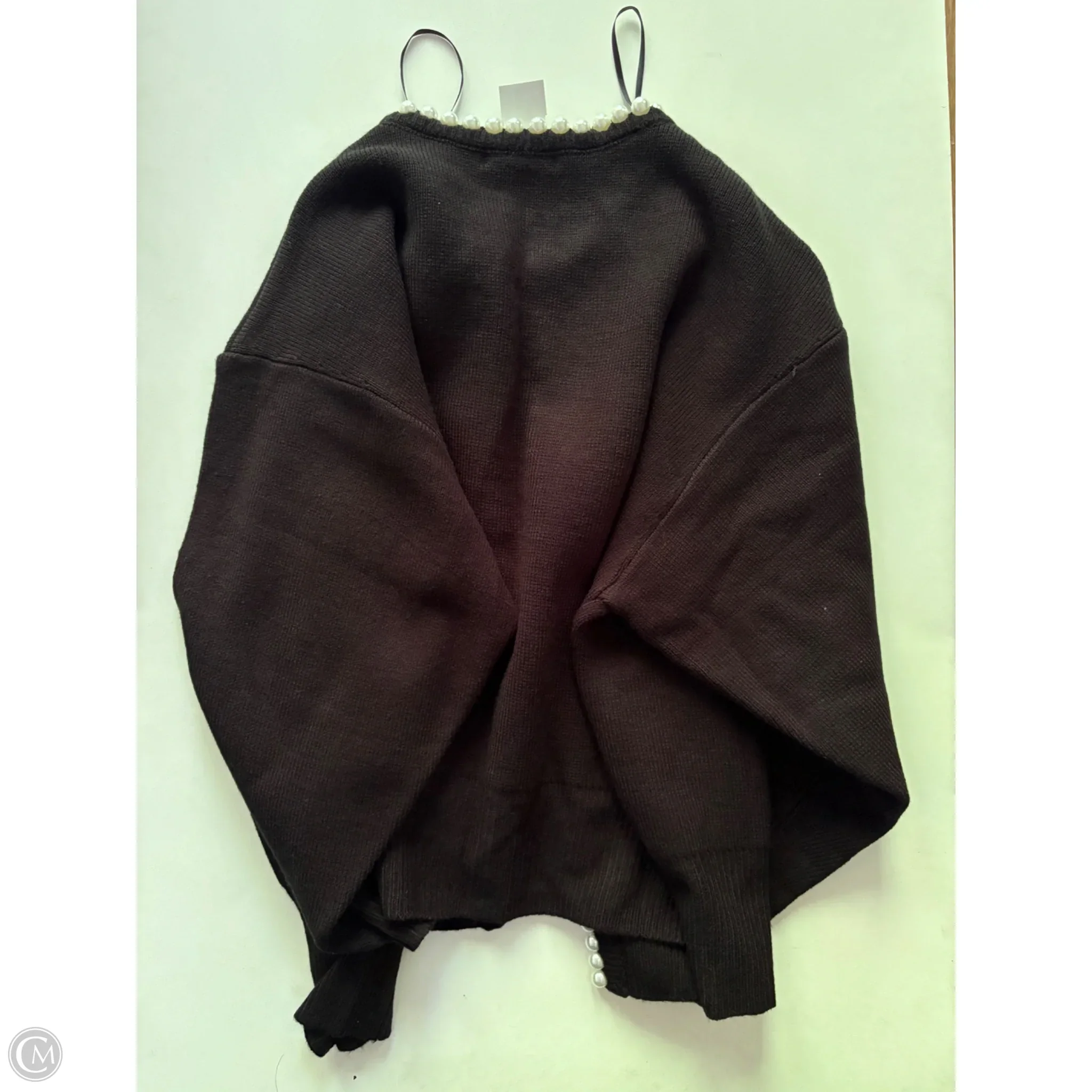 Sweater Cardigan By The Vintage Shop In Black, Size: M - Image 2