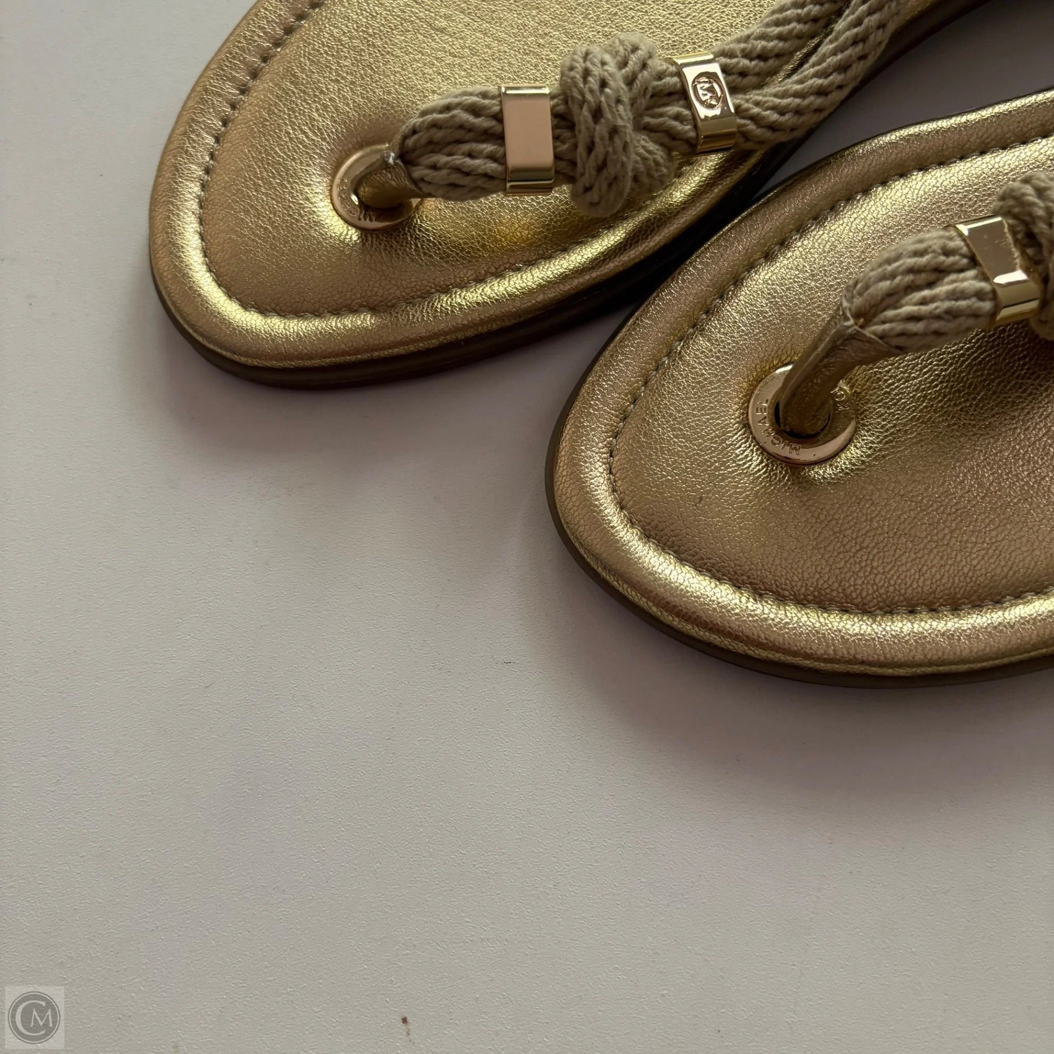 Sandals Designer By Michael Kors In Gold, Size: 11 - Image 2