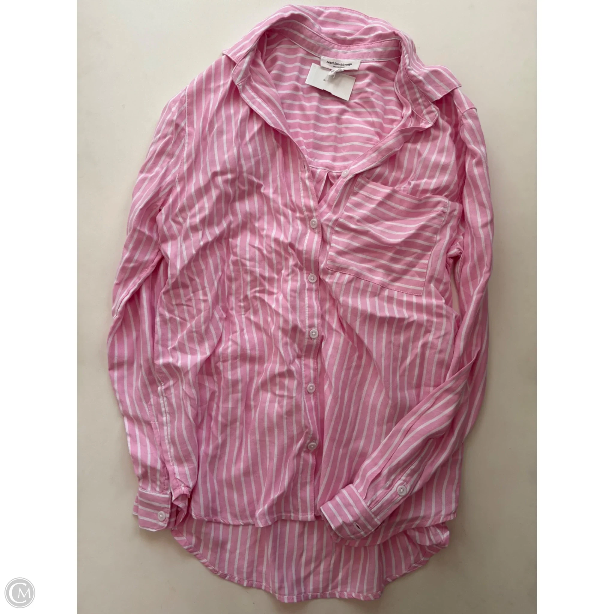 Top Long Sleeve By Beachlunchlounge In Striped Pattern, Size: Xs - Image 1