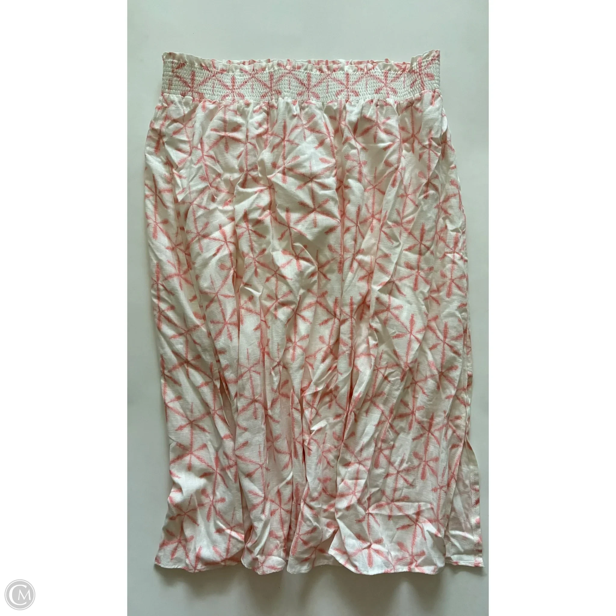 Skirt Maxi By Loft In Cream & Orange, Size: 16 - Image 1