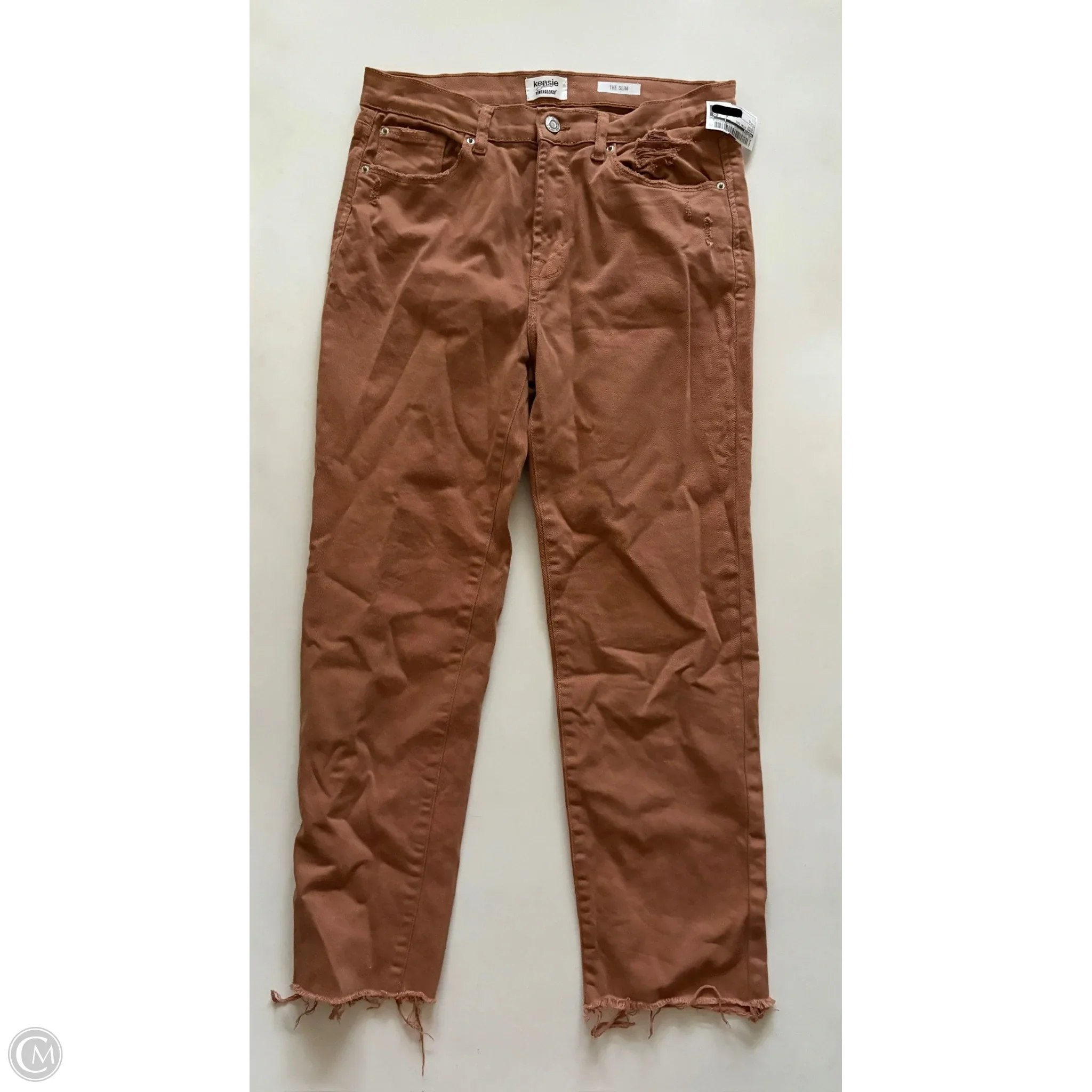 Jeans Wide Leg By Kensie In Brown, Size: 6 - Image 1