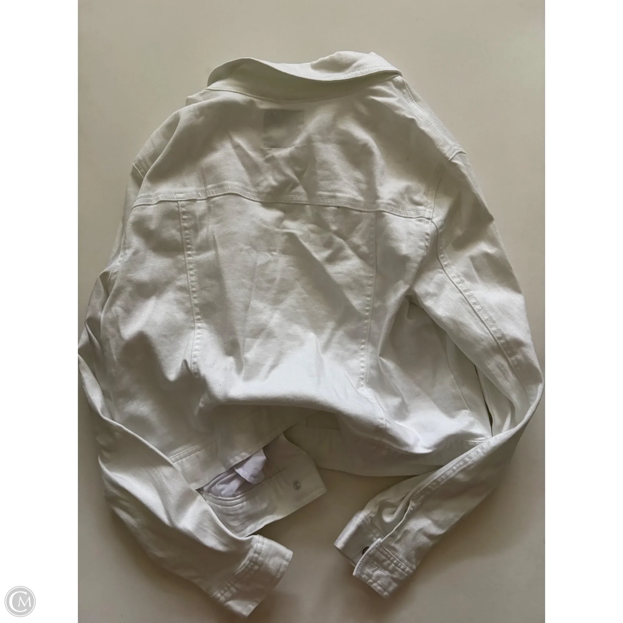 Jacket Denim By Celebrity Pink In White, Size: Xl - Image 2
