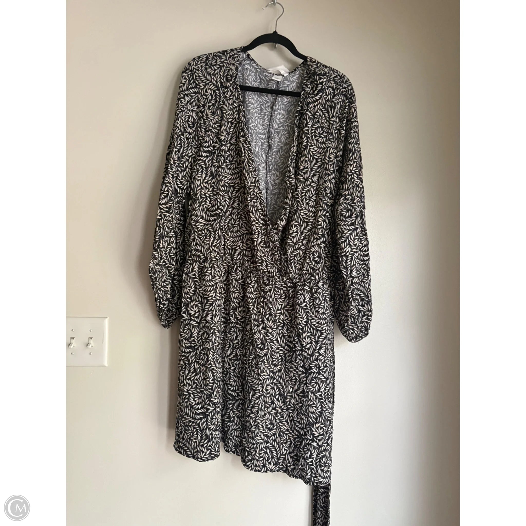 Dress Casual Midi By H&m In Black & Tan, Size: 2x - Image 1