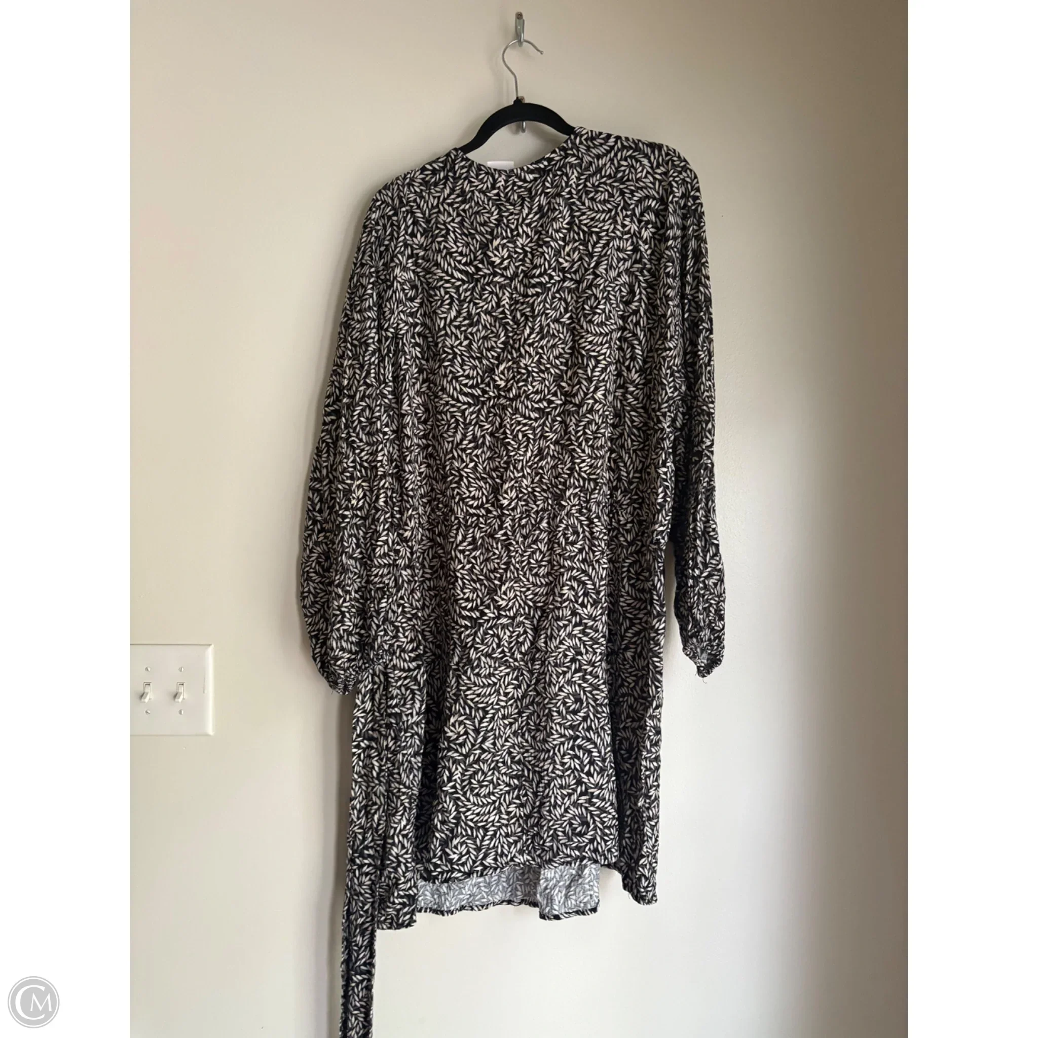 Dress Casual Midi By H&m In Black & Tan, Size: 2x - Image 2