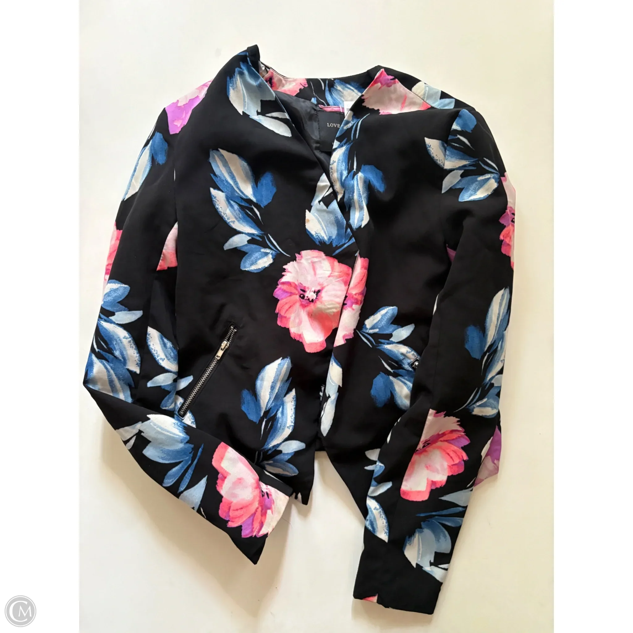 Blazer By Love Tree In Floral Print, Size: S - Image 1