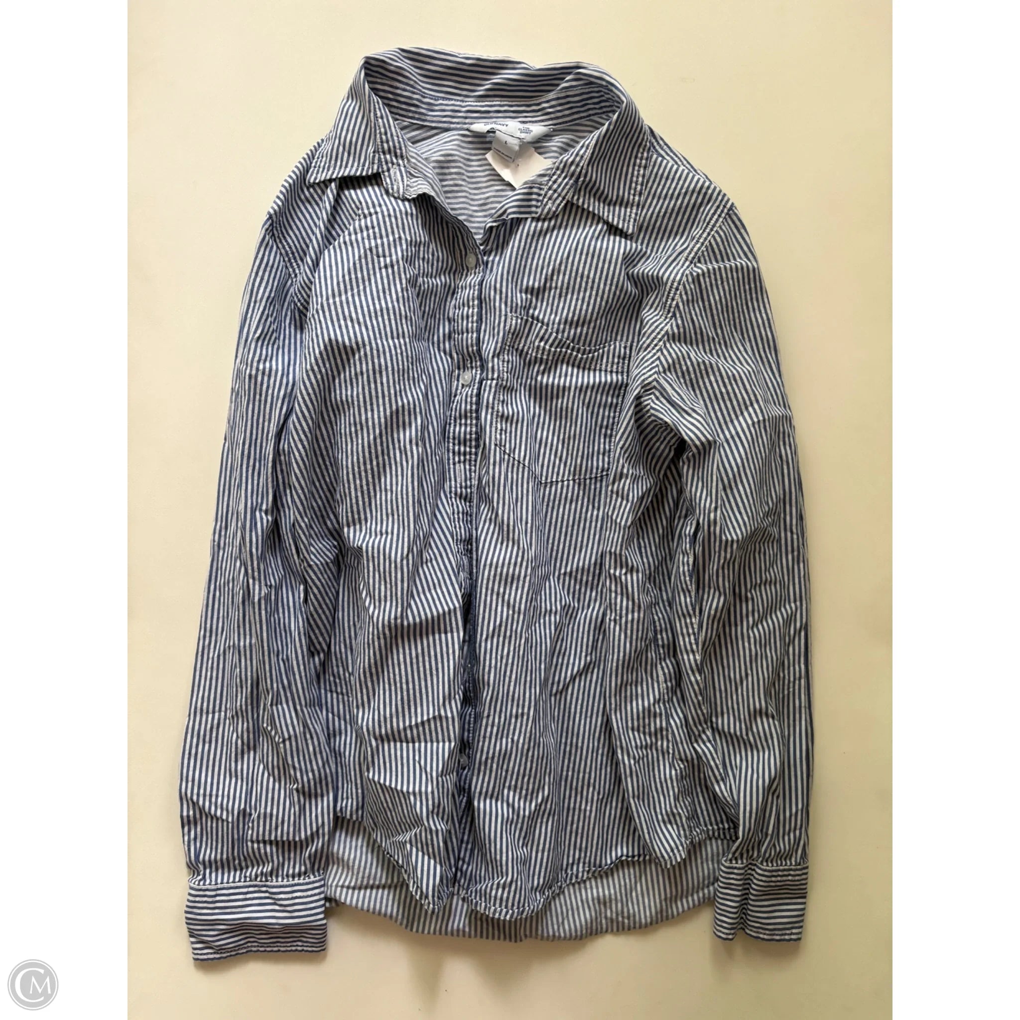 Top Long Sleeve By Old Navy In Striped Pattern, Size: L - Image 1