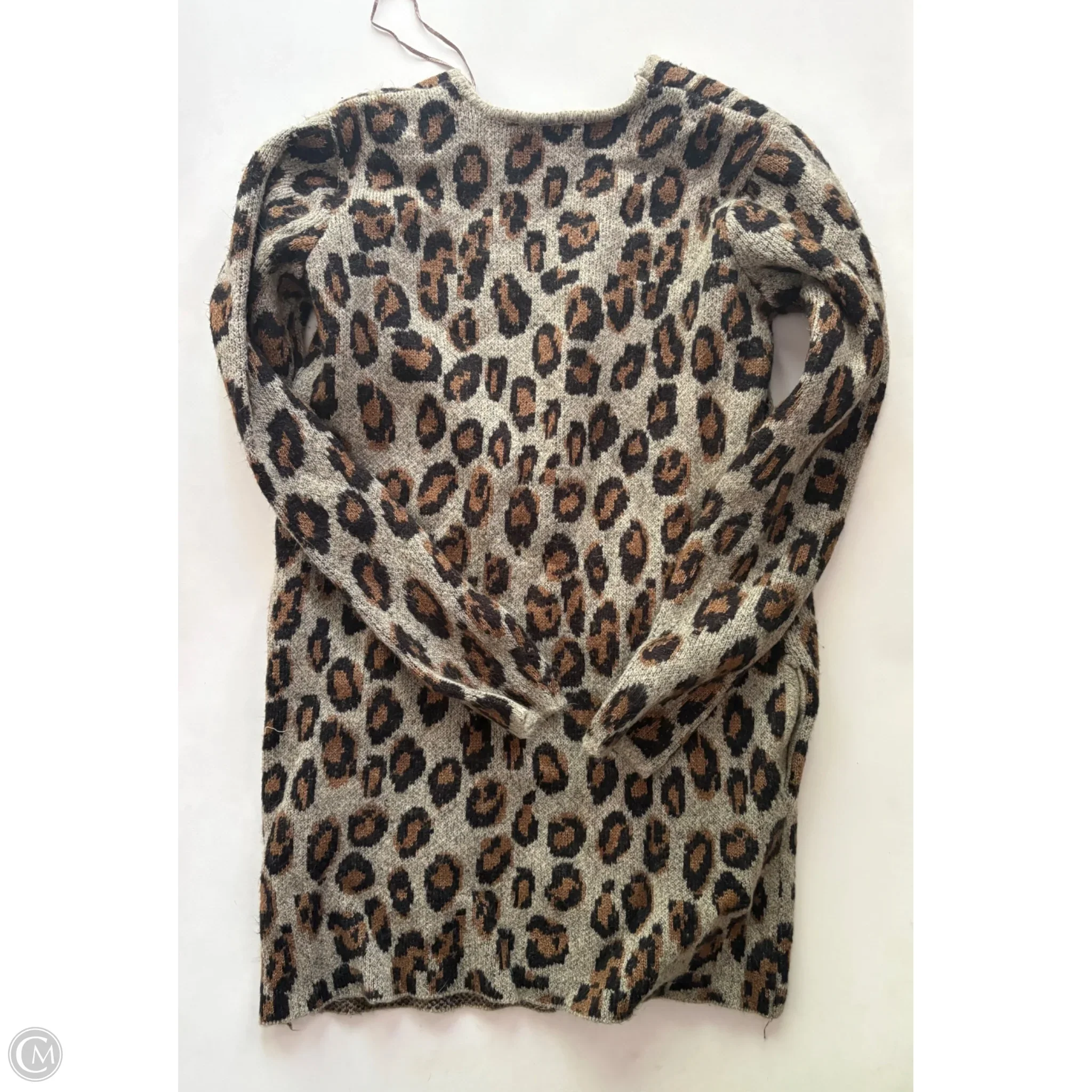 Sweater Cardigan By Kempson In Animal Print, Size: M - Image 2
