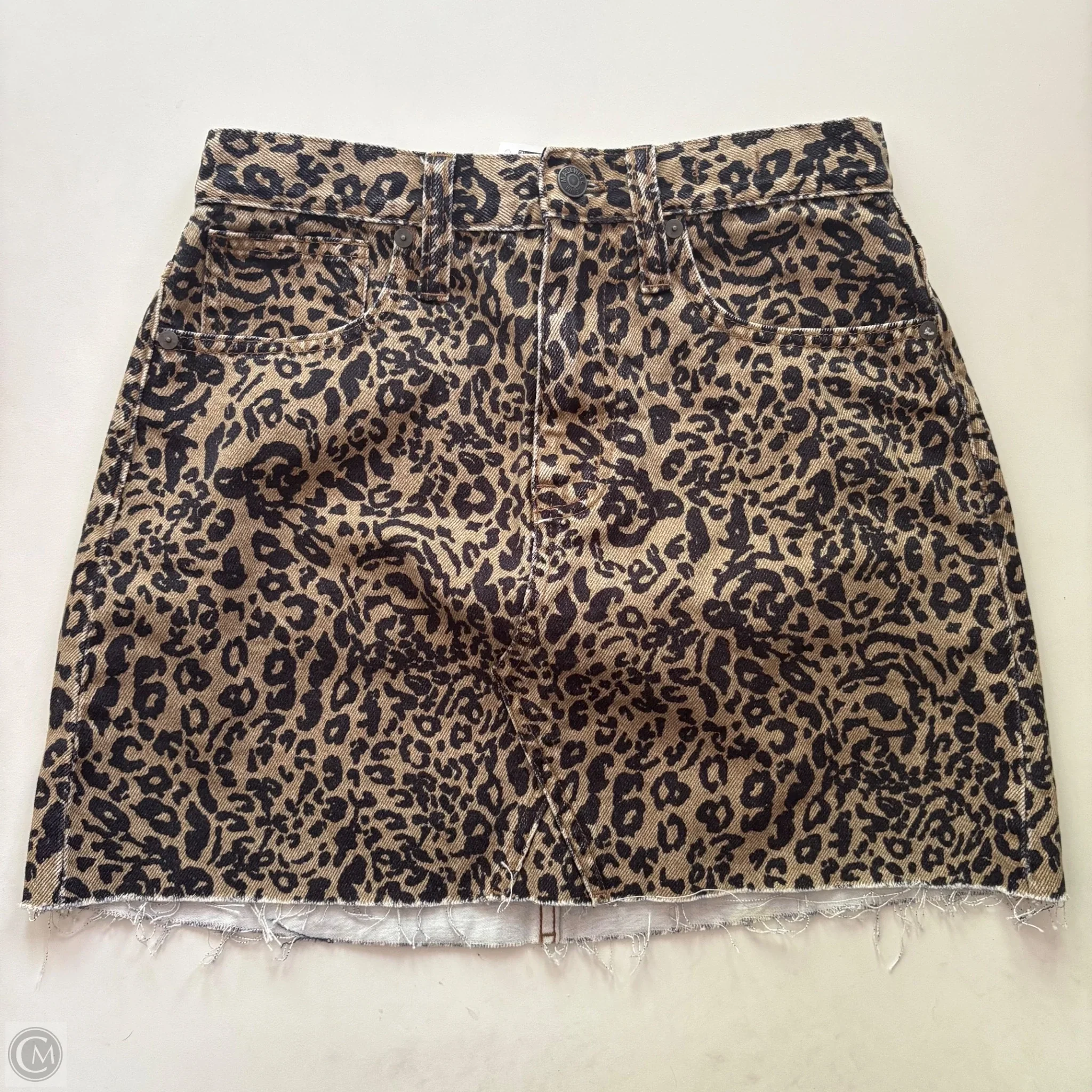 Skirt Mini & Short By Madewell In Animal Print, Size: 4 - Image 1