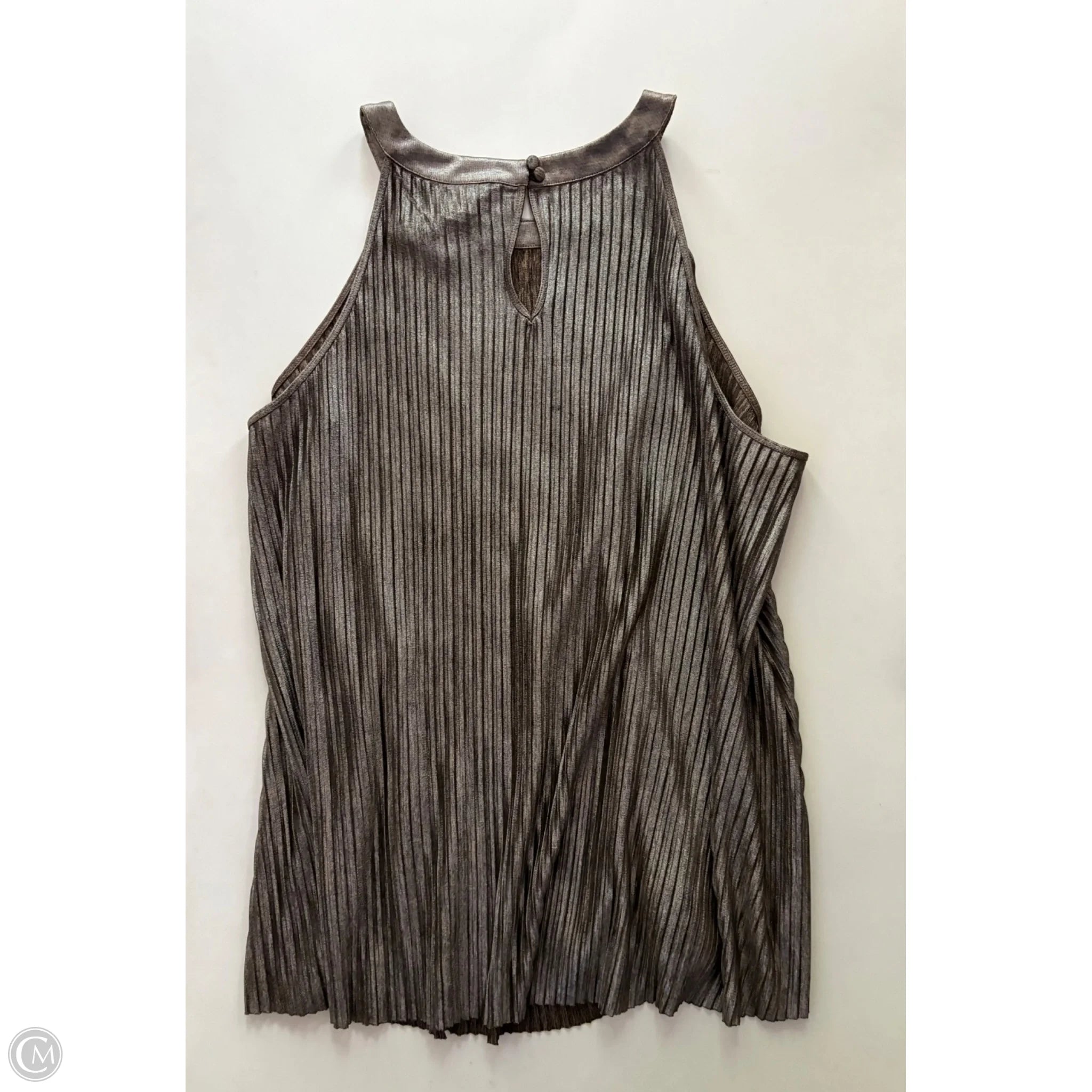 Top Sleeveless By Torrid In Silver, Size: 3x - Image 2