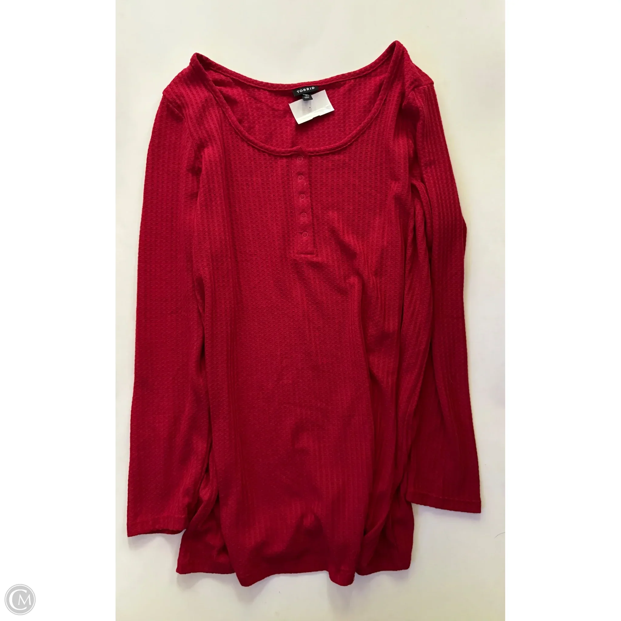 Top Long Sleeve By Torrid In Red, Size: 3x - Image 1