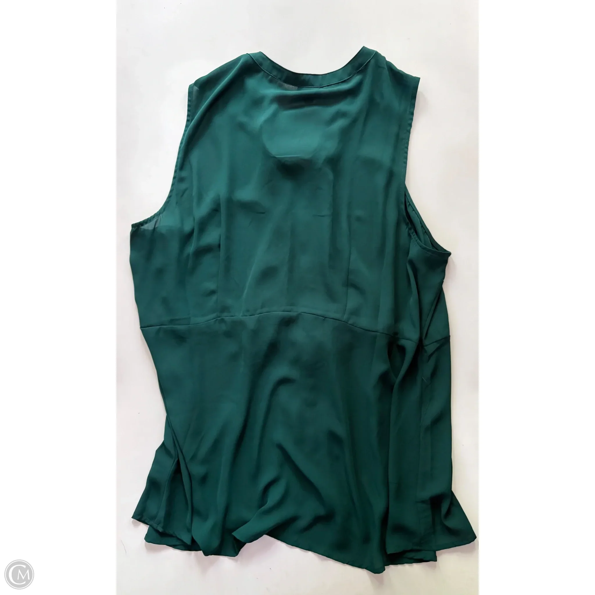 Blouse Sleeveless By Torrid In Green, Size: 3x - Image 2