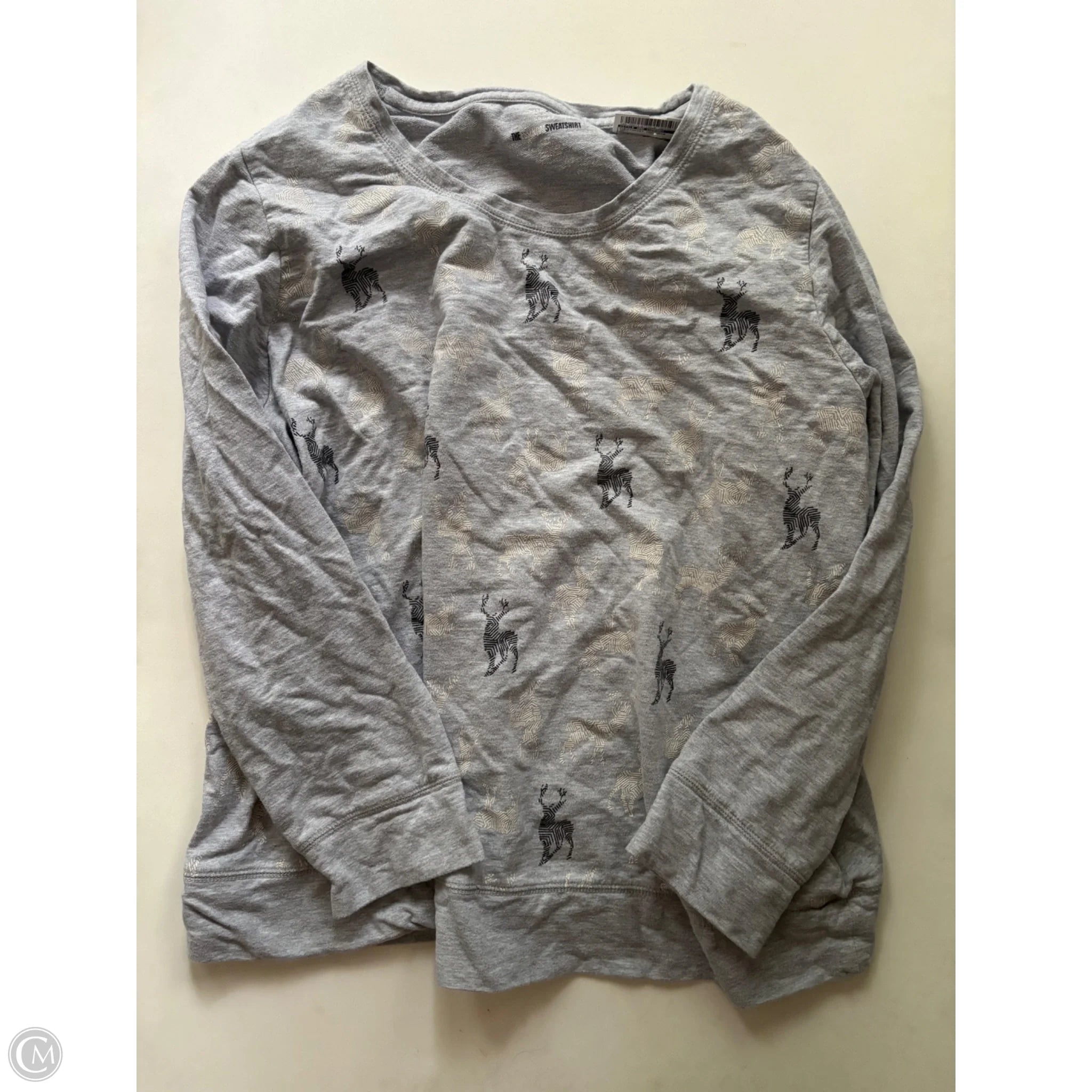 Sweatshirt Crewneck By Style And Company In Grey, Size: 3x - Image 1