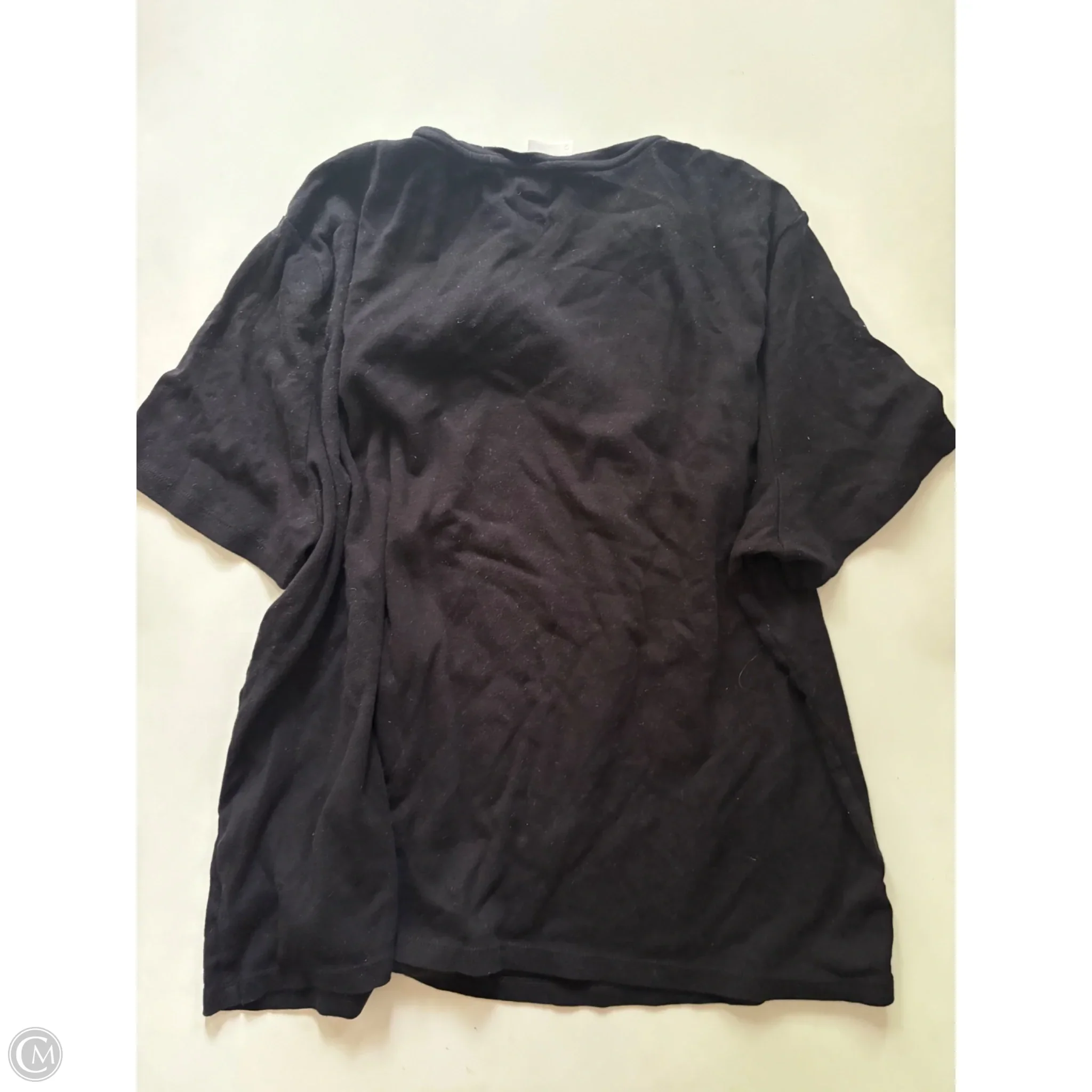 Top Short Sleeve Basic By Talbots In Black, Size: 3x - Image 2