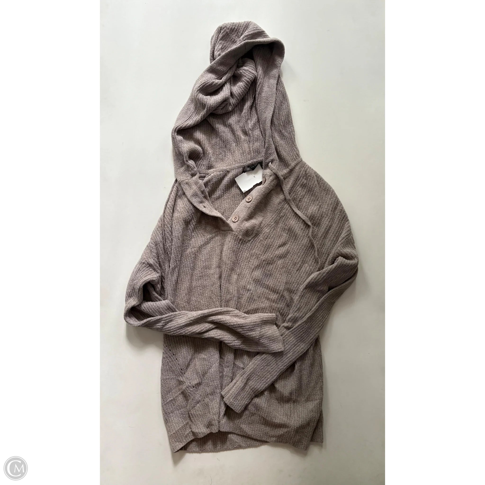 Sweatshirt Hoodie By Barefoot Dreams In Taupe, Size: Xs - Image 1
