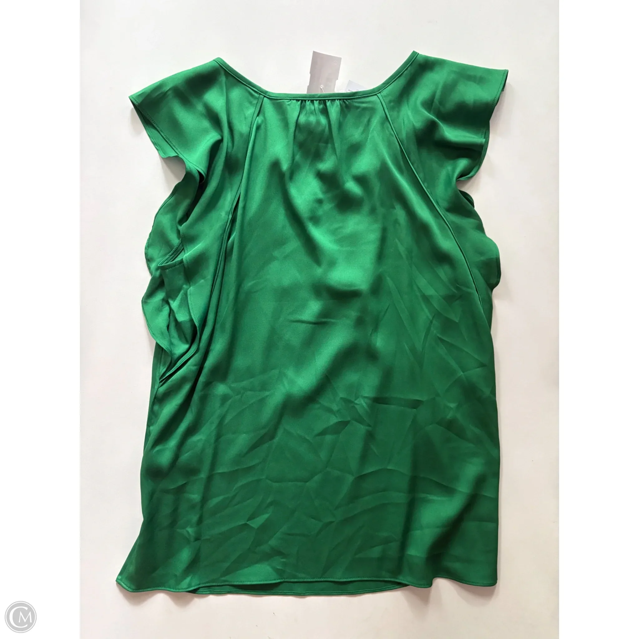Blouse Short Sleeve By White House Black Market In Green, Size: Xs - Image 2