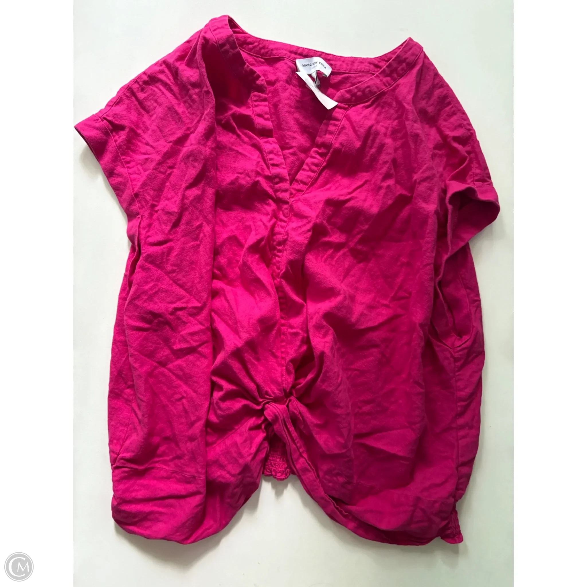 Top Short Sleeve By Marc New York In Pink, Size: 3x - Image 1