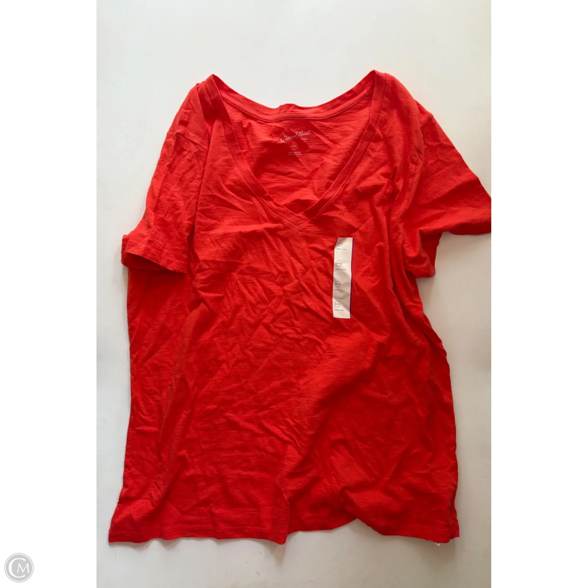 Top Short Sleeve Basic By Universal Thread In Orange, Size: 2x - Image 1