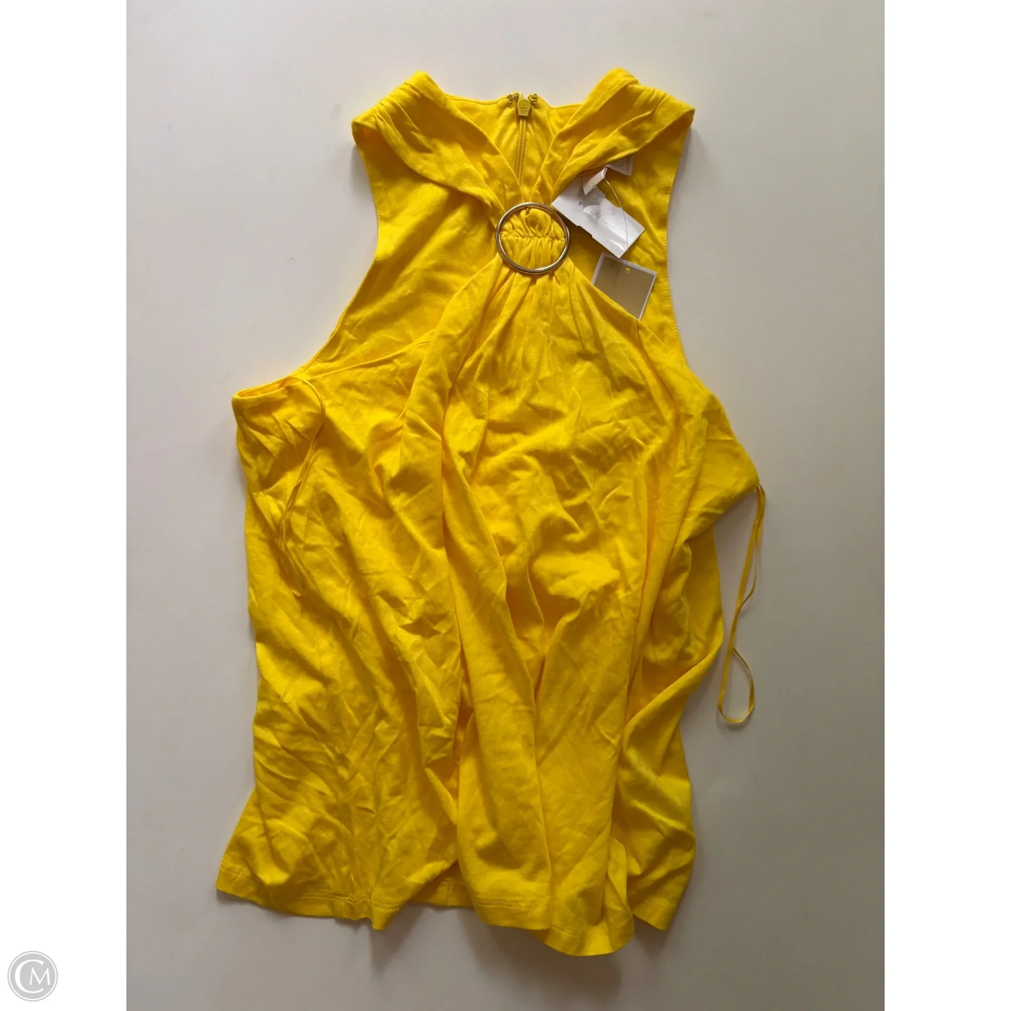 Tank Top Designer By Michael Kors In Yellow, Size: M - Image 1