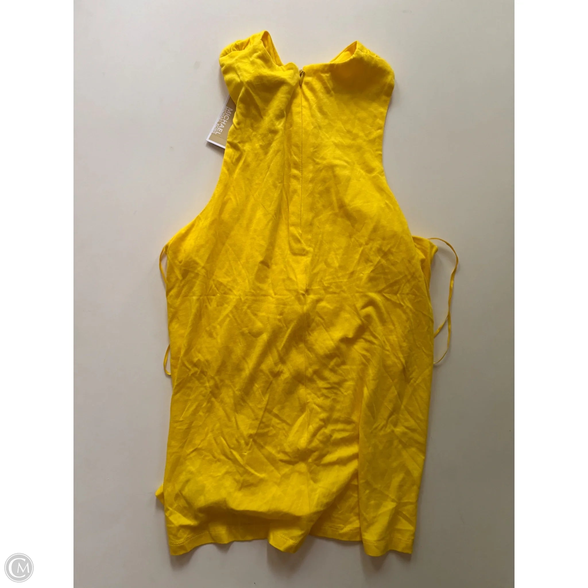 Tank Top Designer By Michael Kors In Yellow, Size: M - Image 2