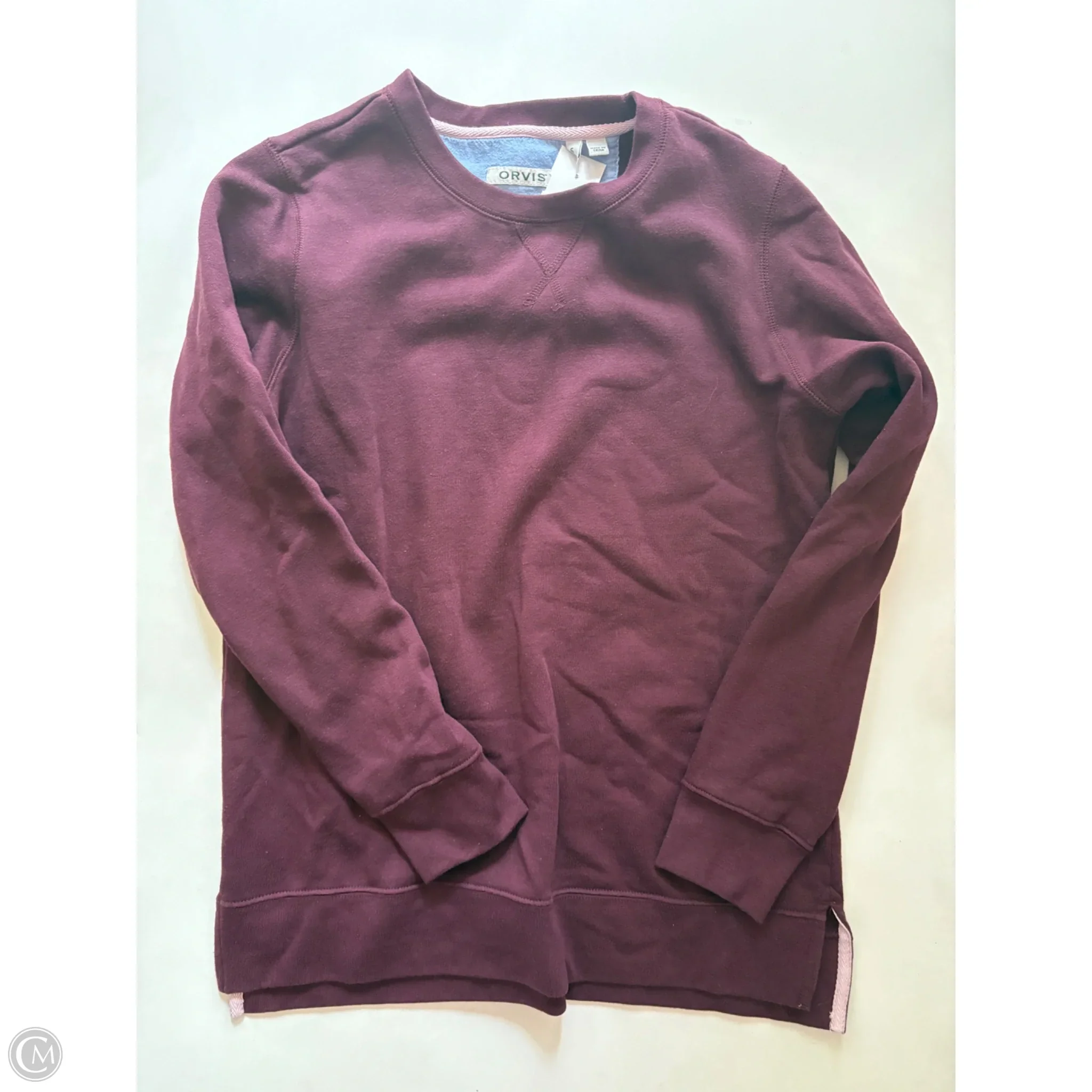 Sweatshirt Crewneck By Orvis In Maroon, Size: S - Image 1