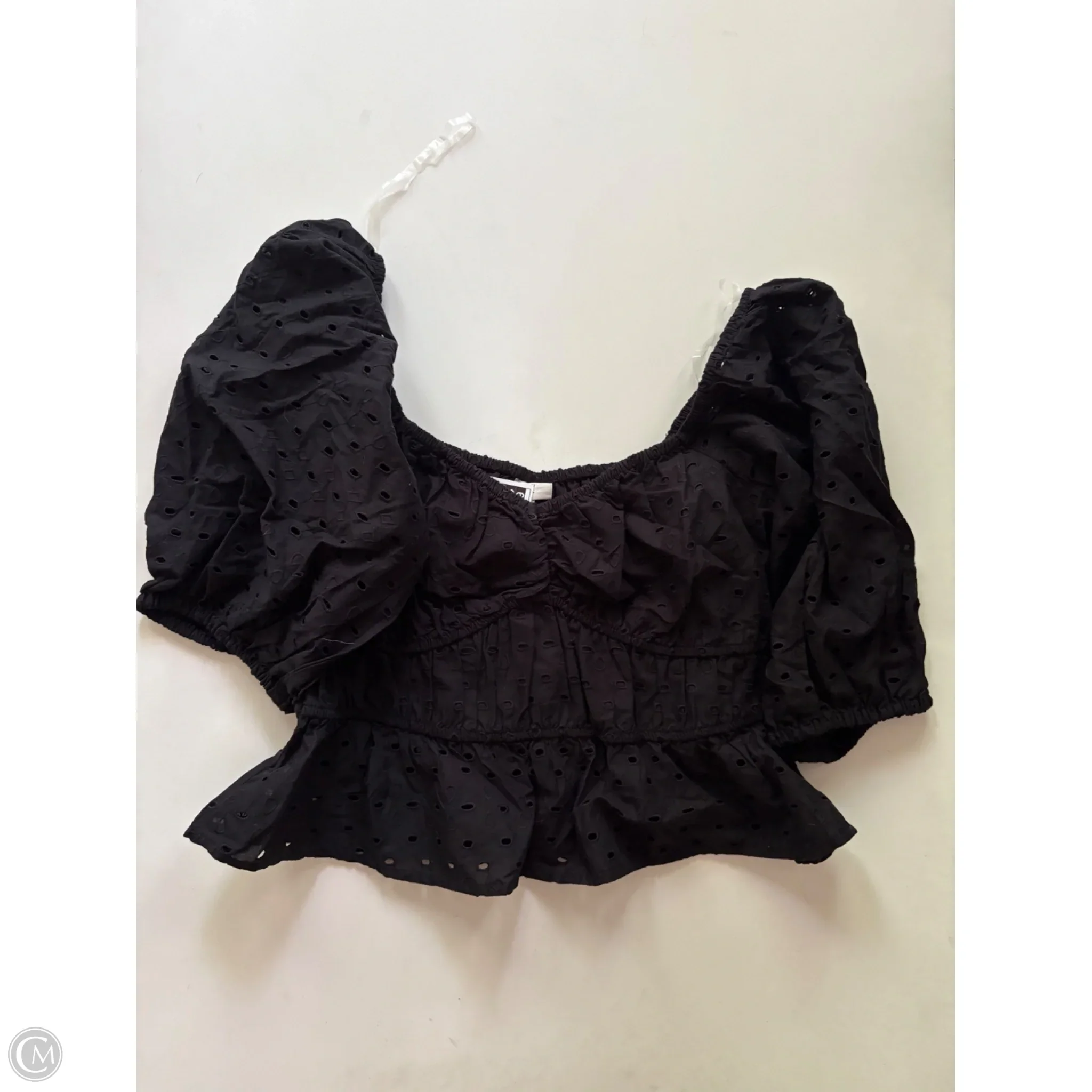 Top Short Sleeve By A New Day In Black, Size: M - Image 1