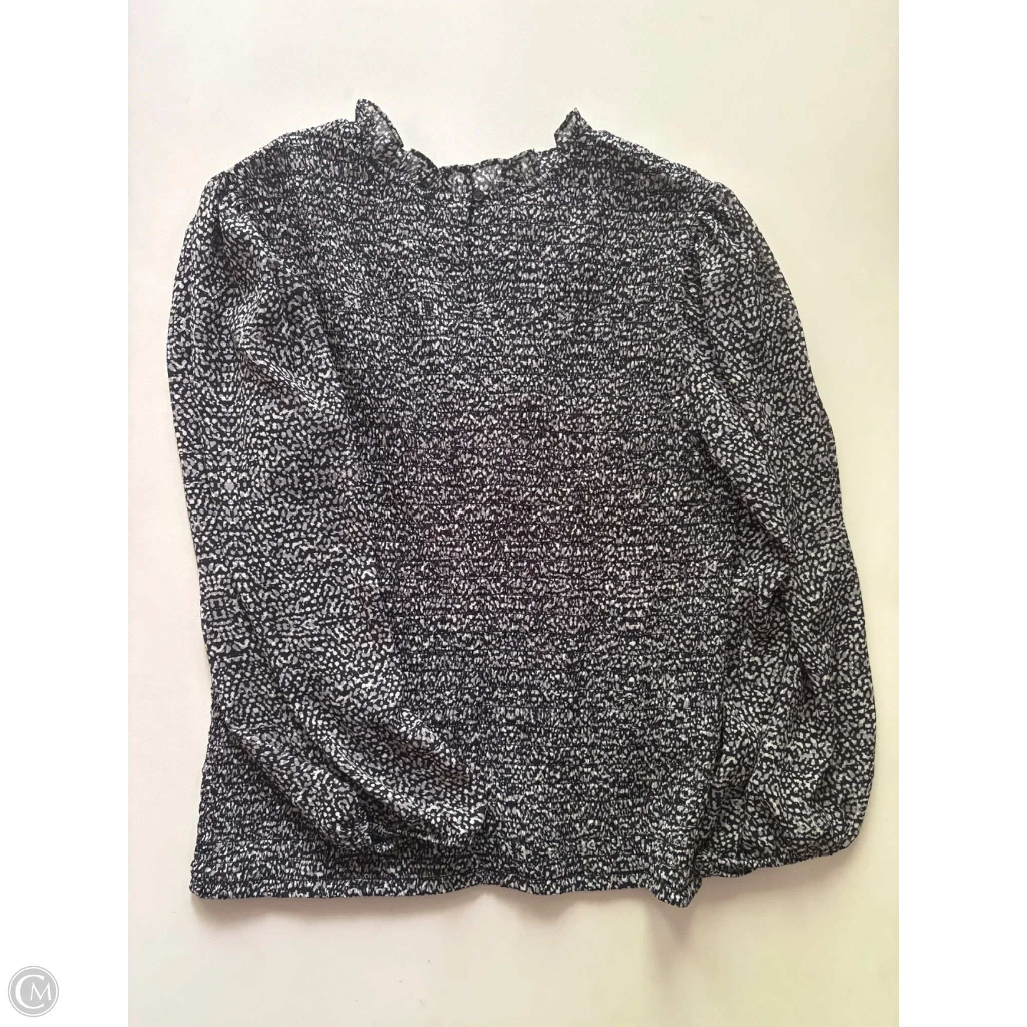 Blouse Long Sleeve By Express In Navy, Size: M - Image 2