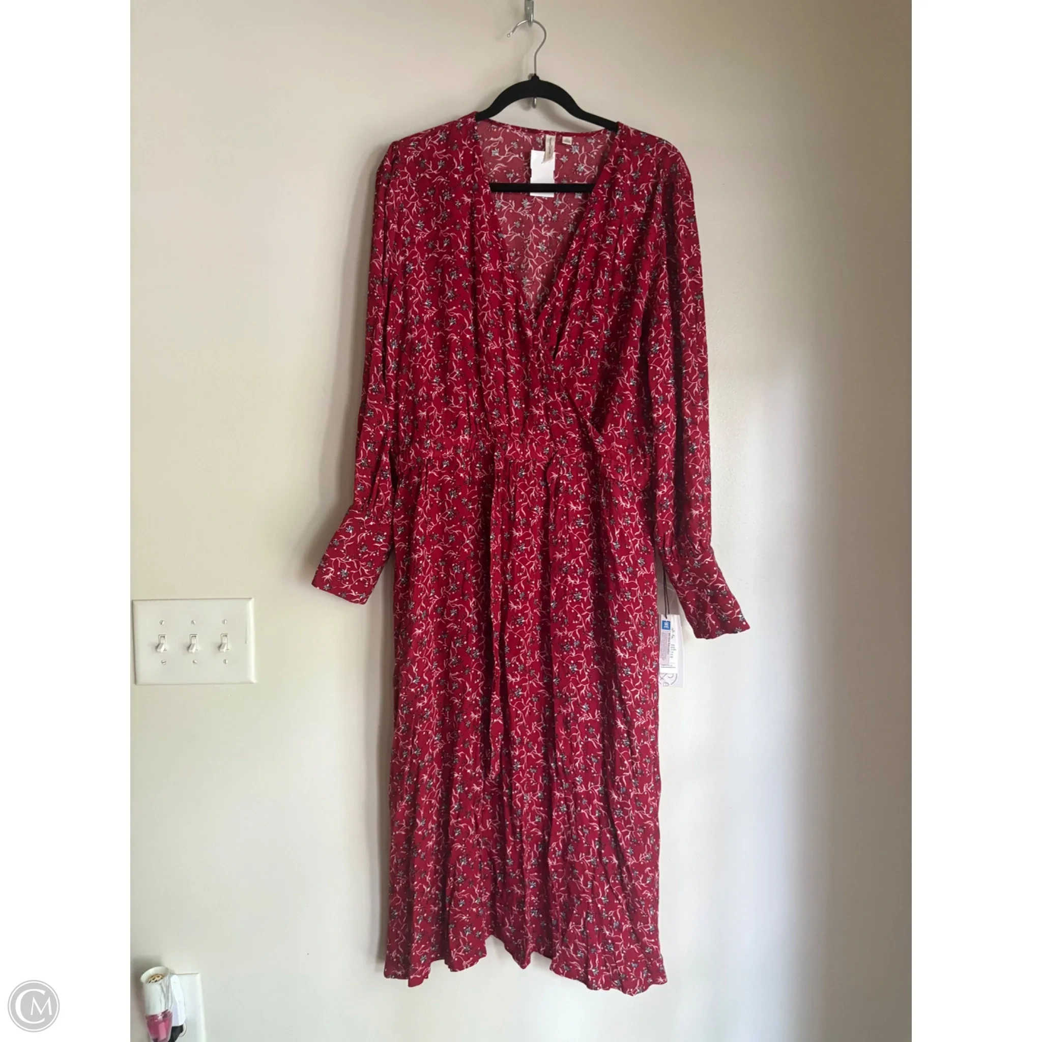 Dress Casual Maxi By Treasure And Bond In Red, Size: Xl - Image 1