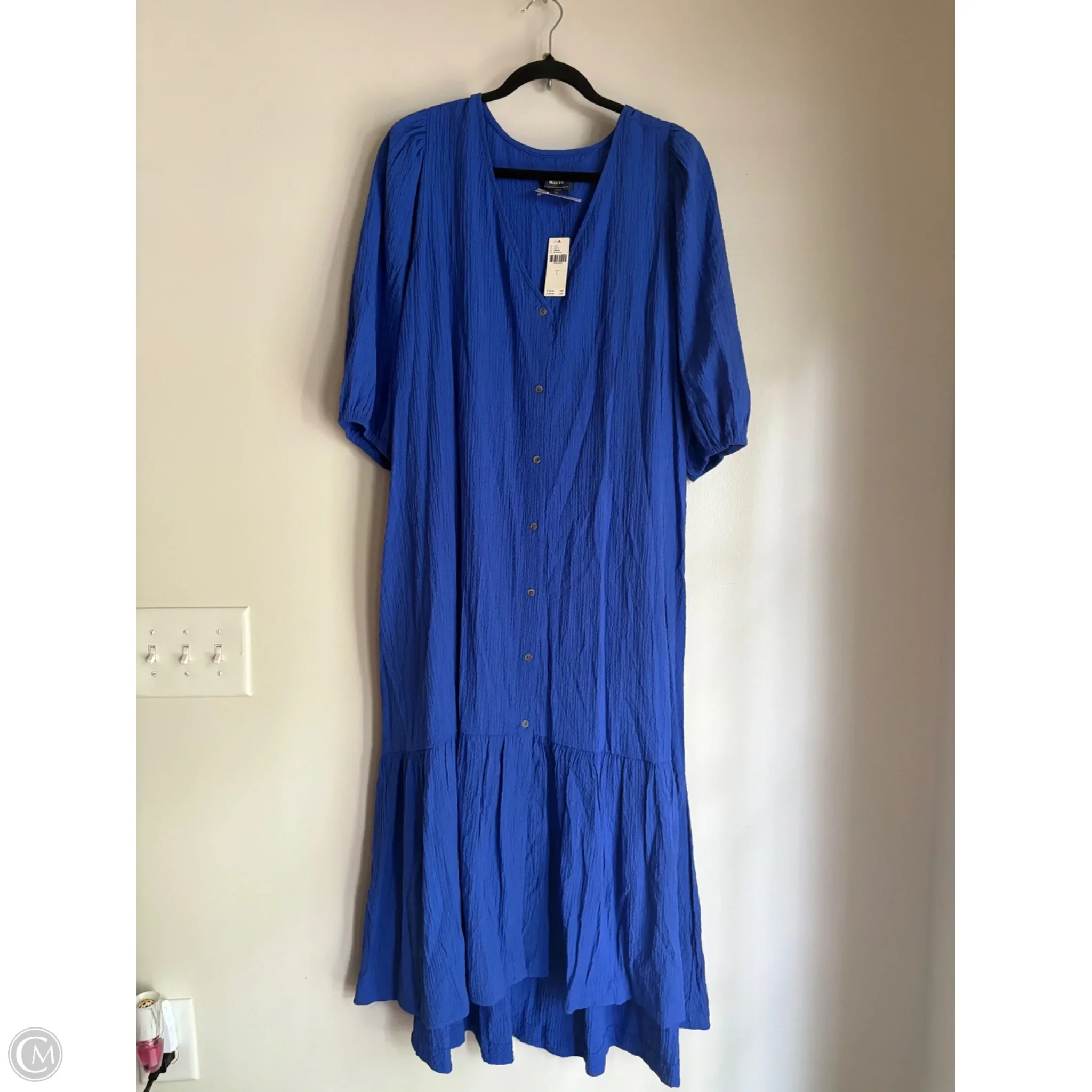 Dress Casual Maxi By Maeve In Blue, Size: L - Image 1