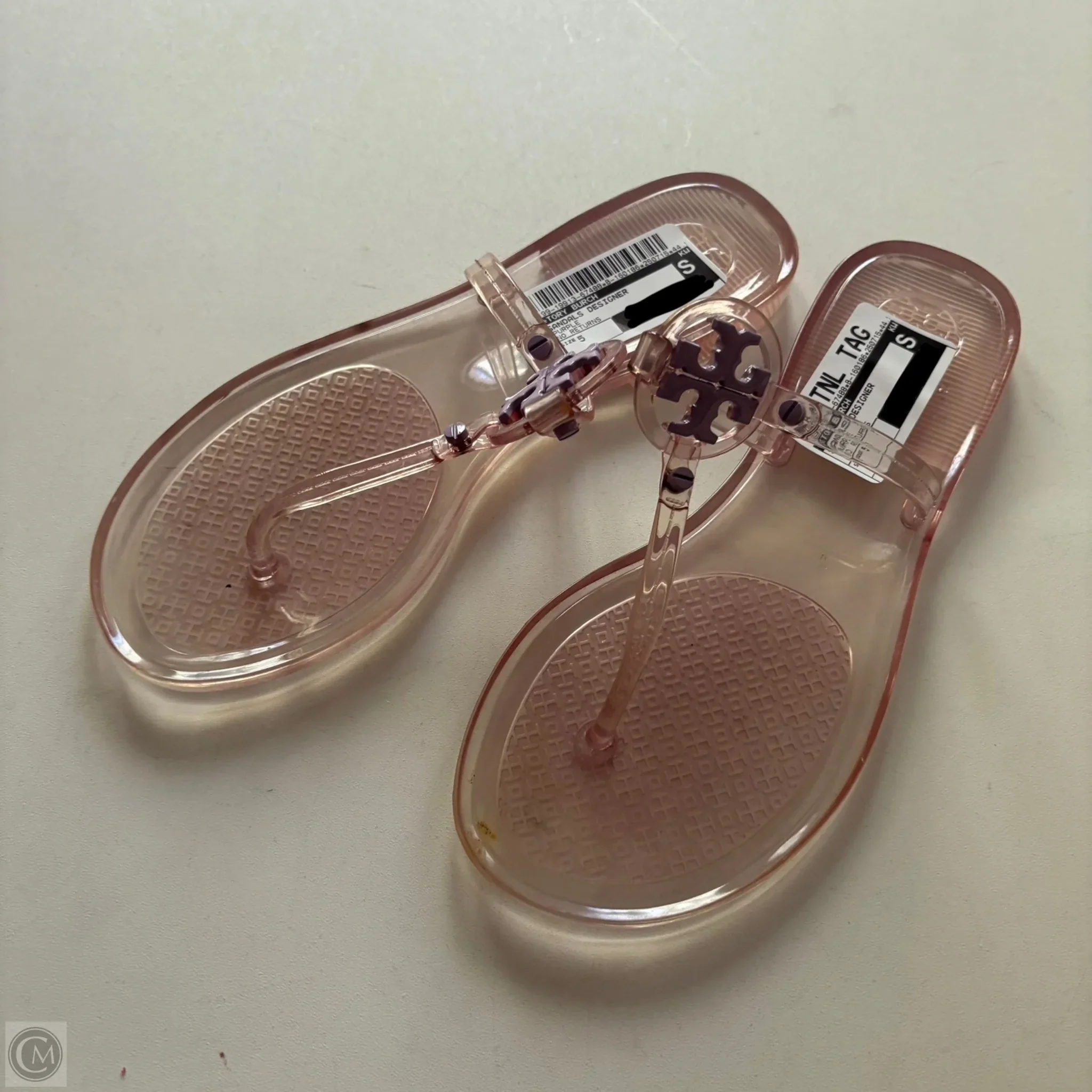 Sandals Designer By Tory Burch In Purple, Size: 5 - Image 1