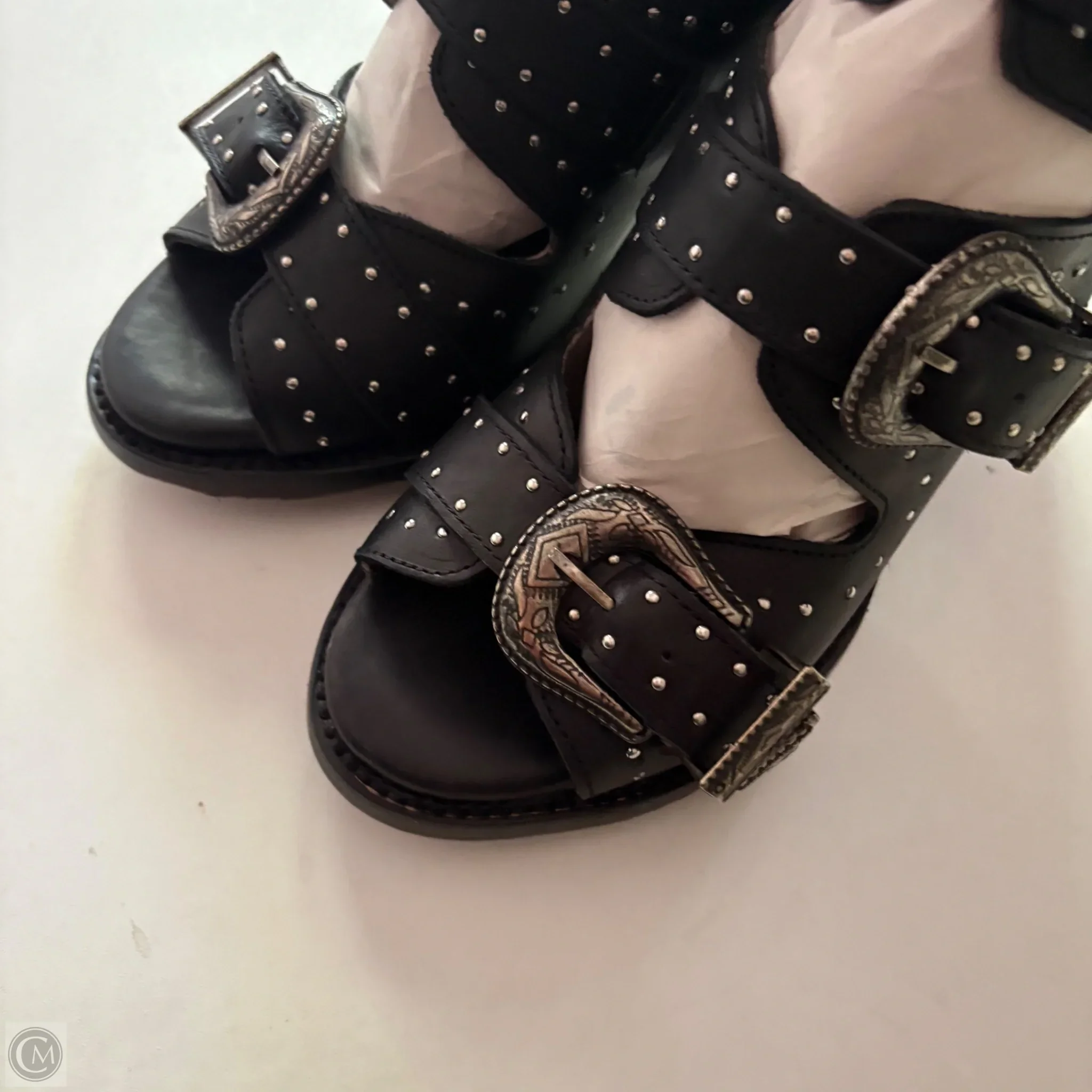 Shoes Heels Block By Freebird In Black, Size: 10 - Image 3