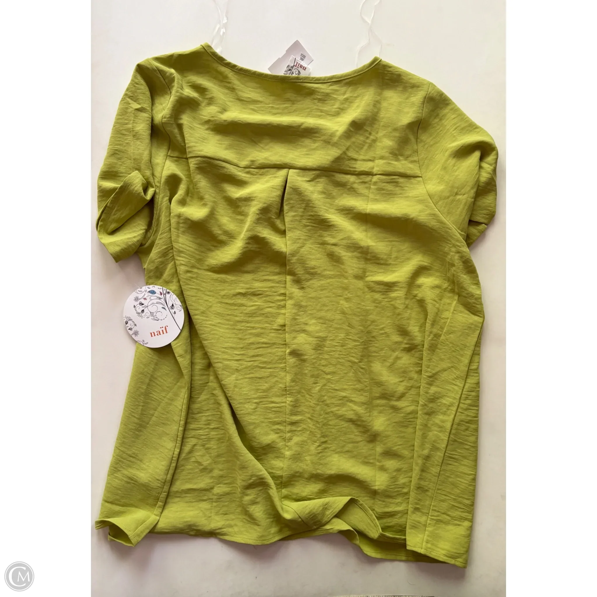 Blouse Short Sleeve By Naif In Green, Size: 2x - Image 2