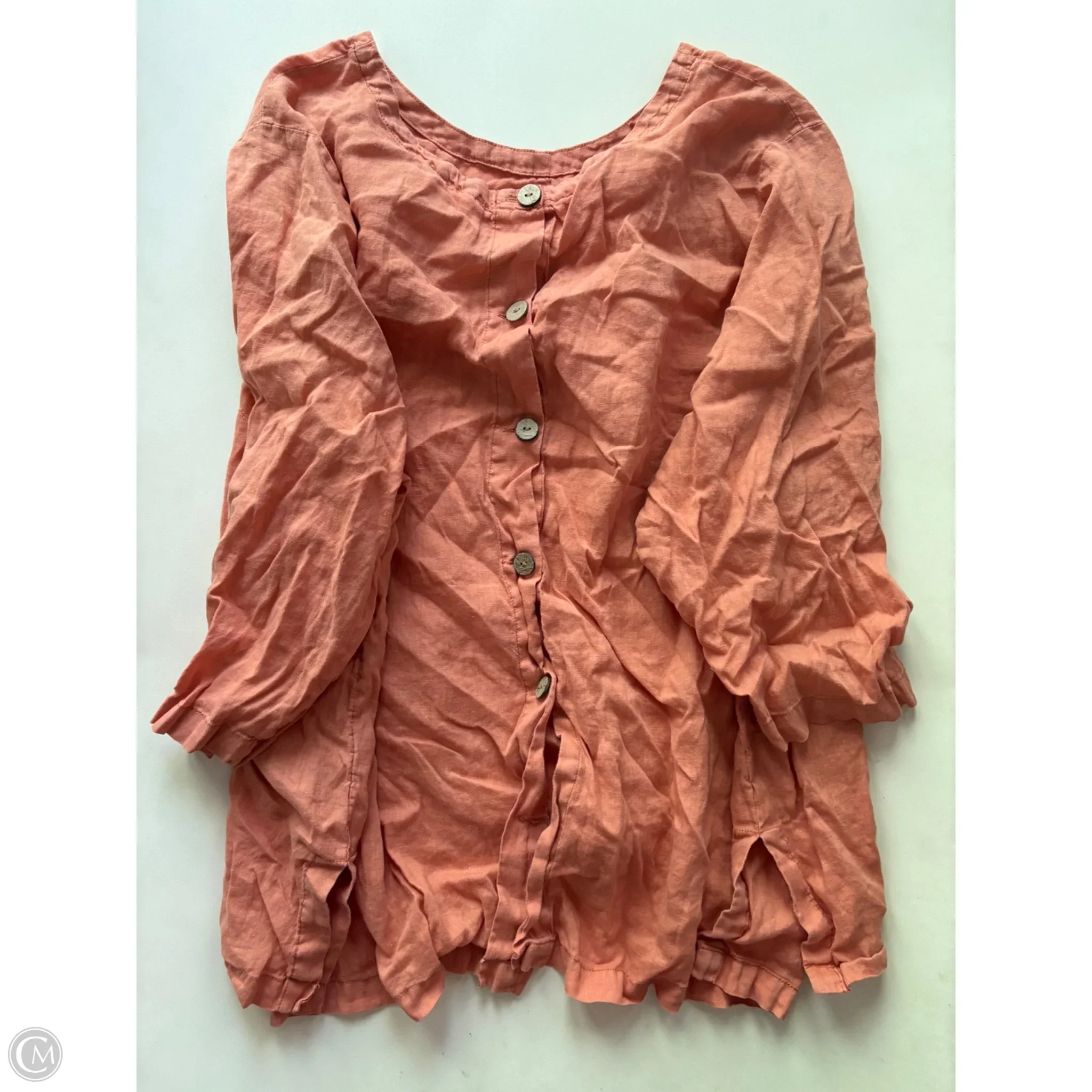 Top Long Sleeve By Nicole By Nicole Miller In Orange, Size: 3x - Image 2