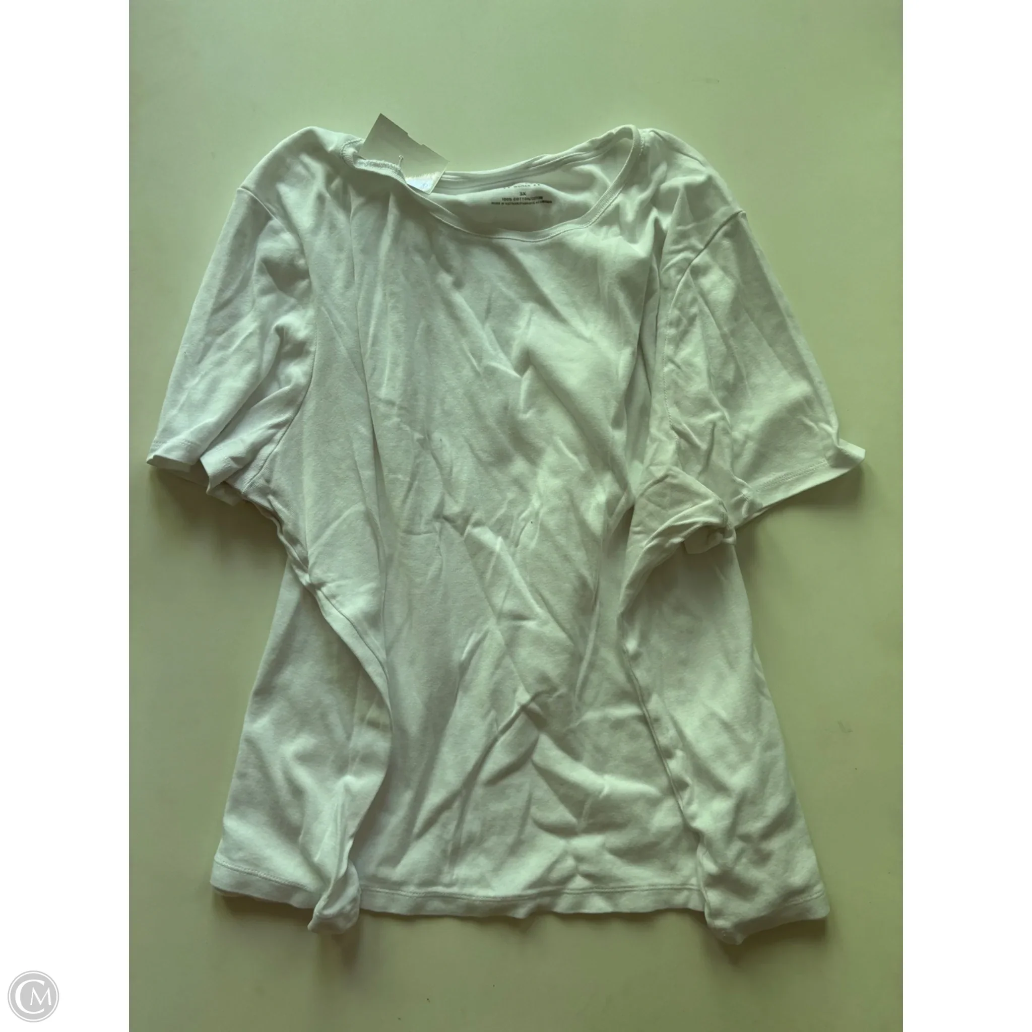 Top Short Sleeve By Talbots In White, Size: 3x - Image 1