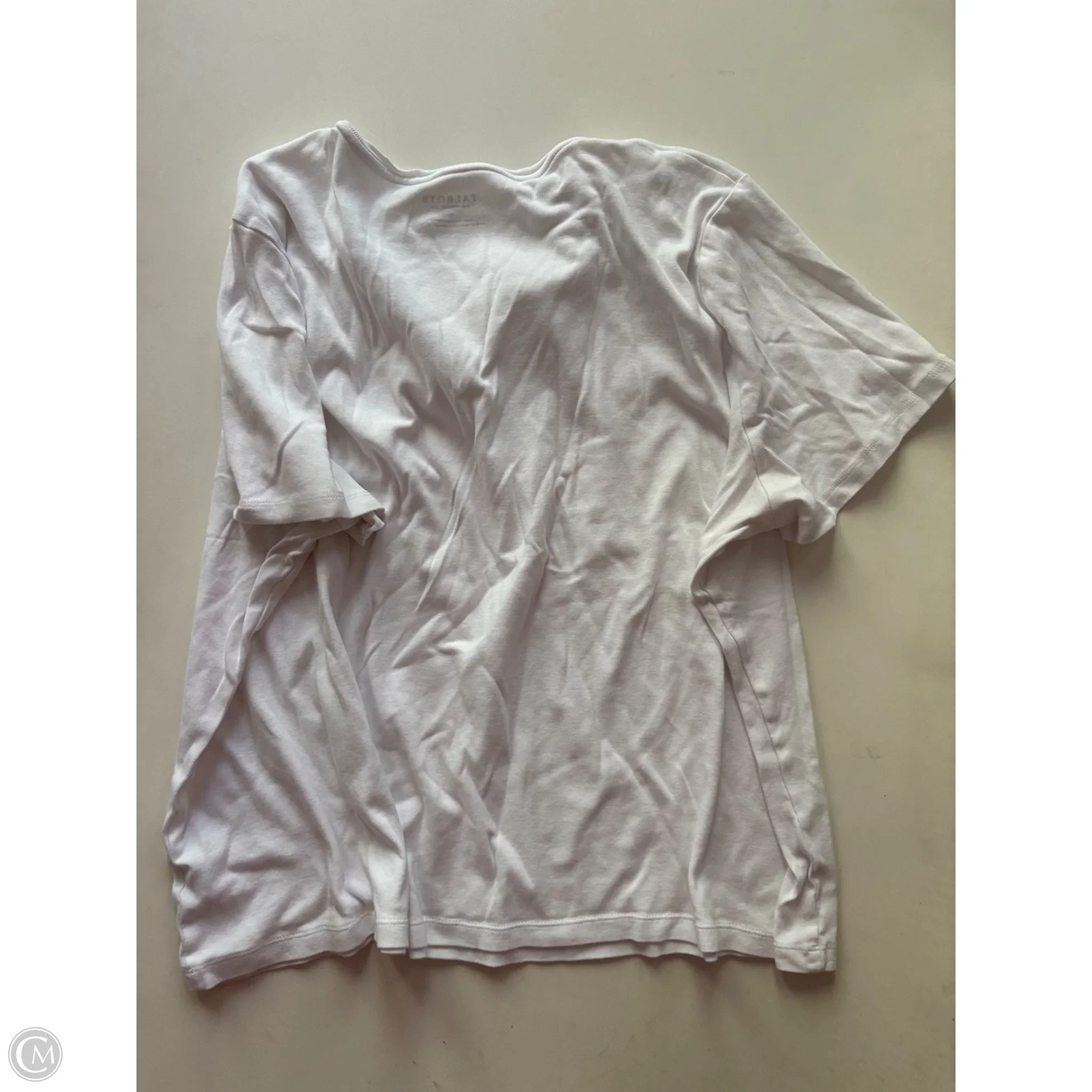 Top Short Sleeve By Talbots In White, Size: 3x - Image 2